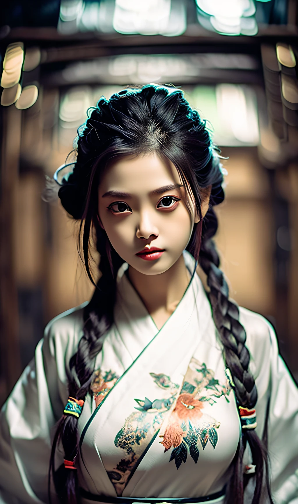 best quality, masterpiece, highres, wuxia 1girl, china dress, super Beautiful face, super beautiful eye, super beautiful hair