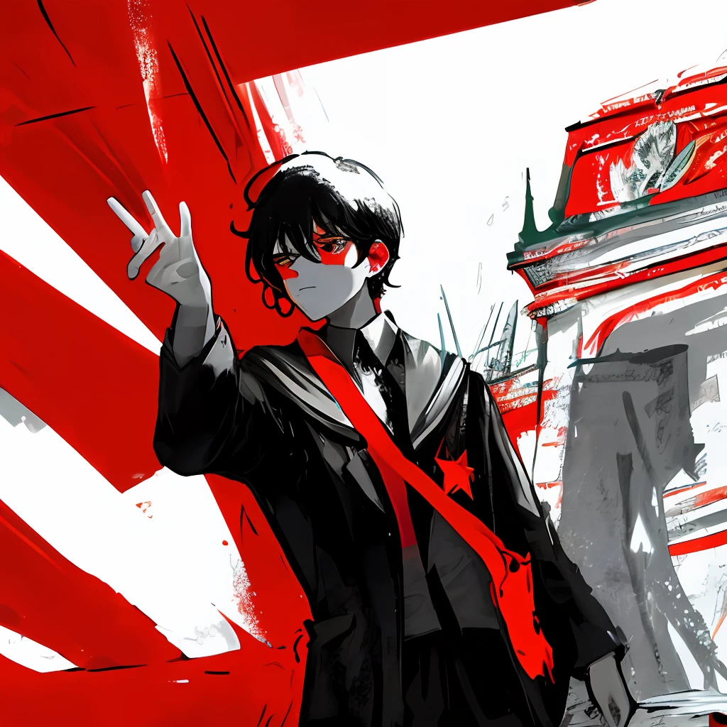 red colour,Communism,the phantom,Boy student,Revolutions