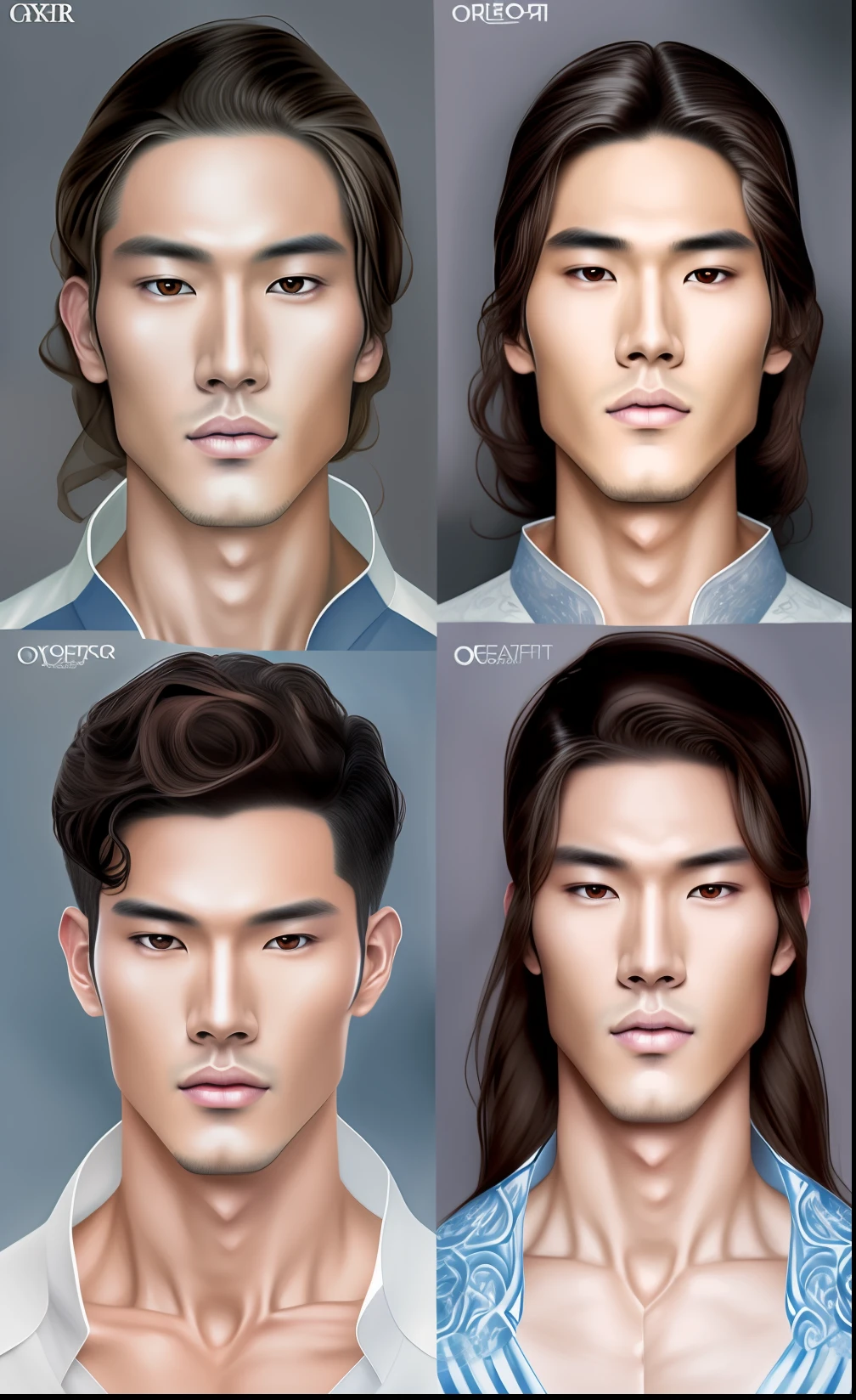 a close up of a man with a white shirt and a white shirt, Asian male, digital art portrait, realistic perfect face, South Korean male, realistic detailed face portrait, Realistic facial details, single realistic face, human realistic face, Detailed realistic face, realistic digital drawing, detailed face of a asian boy, inspired by Yanjun Cheng, hyper realistic face