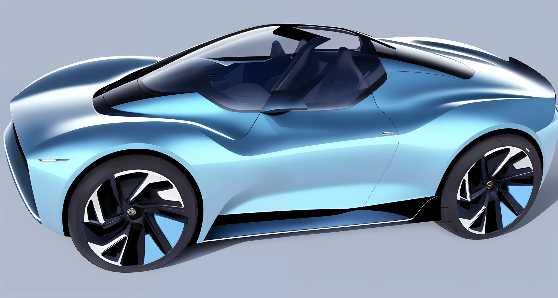 tmasterpiece,best qualtiy,The Car,seden,exteriors,the sideview,the space,Light blue paint,shadowing,Lustrous glass,etstyle