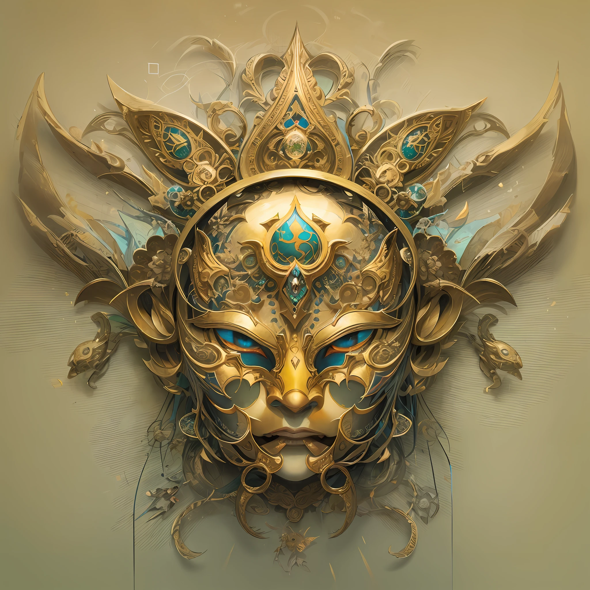 Imagine tranquil scenes inspired by Buddhist philosophy,A vibrant lotus flower stands against a background of intense yellow tones。The lotus flower symbolizes purity and enlightenment,Intricate petals bloom,emanating a sense of serenity。When you gaze deeper into the image,You will notice an arrangement similar to a mandala,The hands of the twelve children's portrait clocks are elegantly placed。A fusion of Buddhist symbolism with astrological elements,a harmonious integration,Invites contemplation and a sense of eternal connection。(The sculpture is surrealist and realist: 1.5), (Shaman's DMT halo,Wear a transparent helmet,Brain prominence: 1.4), (Metal wings: 1.2), (Fox futuristic mask: 1.2), (Internet pop kawaii fractal art: 1.6), (The art style of Tobias Gramller,Gently slide the shape of the feeling: 1.6), (Organic geometric mixture: 1.6), (The shaman's head reflects happiness in a surreal way,As a mindset and mindset: 1.2), (mask creates motion and warping in light: 1.3), (Ultra-high resolution: 1.4), (ray traced lighting: 1.4), (subsurface scattering skin: 1.2), (particle fx: 1.4), (Depth of field: 1.4), (geometric-dotist abstraction: 1.6), (generative fluid fractal algorithm: 1.6).