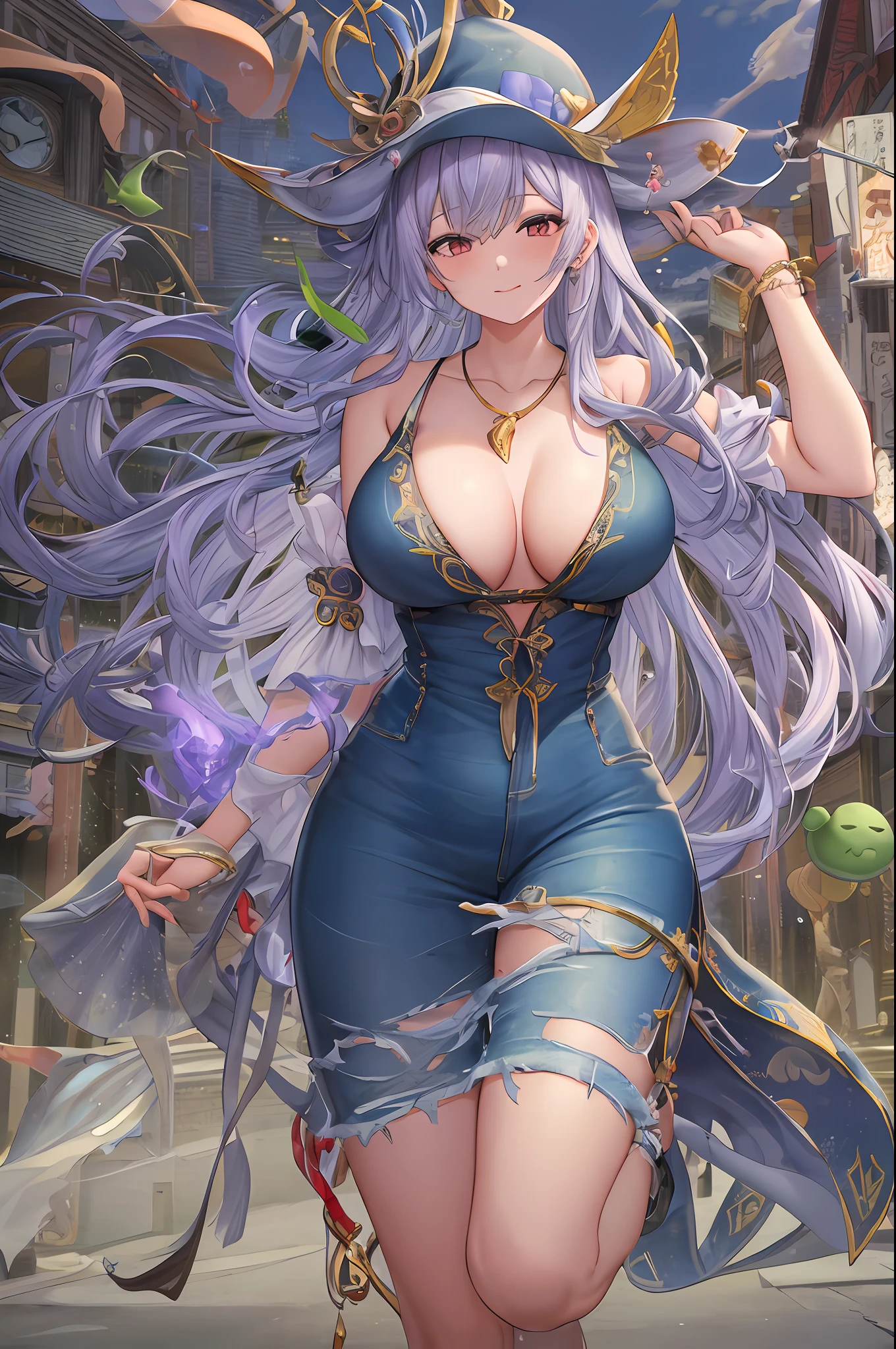 masterpiece、top-quality、perfect anatomia、big juicy lips、thick juicy thighs、make - up、 shiny breasts、Looking at the camera、vivd colour、cinema4d、octan render、Innovative、Curvaceous but slender、Mystical aura、Using advanced machine learning、perfect-composition、 Professional quality、Professional color scheme、Shooting from under your feet、Photographed by a professional photographer、beauitful face、disheveled hair、shinny skin、blurry backround、Put hair on your ears、Full body posture、a necklace、piercings、Model face、Mole、Dimples、shiny、Short denim、moderate lighting、Constricted body、Embarrassed、red blush、Embarrassing、super detailing, (High Detail Skin), (Top image quality: 1.0), (Super HD: 1.0), (Top image quality, masterpiece), Ulutra HD, full body Esbian、Completely original、A beautiful girl like no other here、Fashion that no one can imitate、Special hairstyles、Special tattoos、Special hats、Arm Accessories、a necklace、garterbelts、Hair color gradient、Background scrap field、A city filled with smoke、Blurry background、model fashion、Street fashion、Satisfied face、Crest on the cheek、slacks、Pop T-shirt、unique pose、Unique hairstyles、Hair length random、short-haired、Sketch Touch、Cartoon Touch、Strong pen pressure、intricate clothing、Super complex costumes、A large amount of ornaments、smiling、huge smile、ssmile、Model Pose Irodori Midori、Cute monsters on the side of women、belly button piercing、Leg Accessories、Magic Attacks、Sulfuric acid attack of slime、