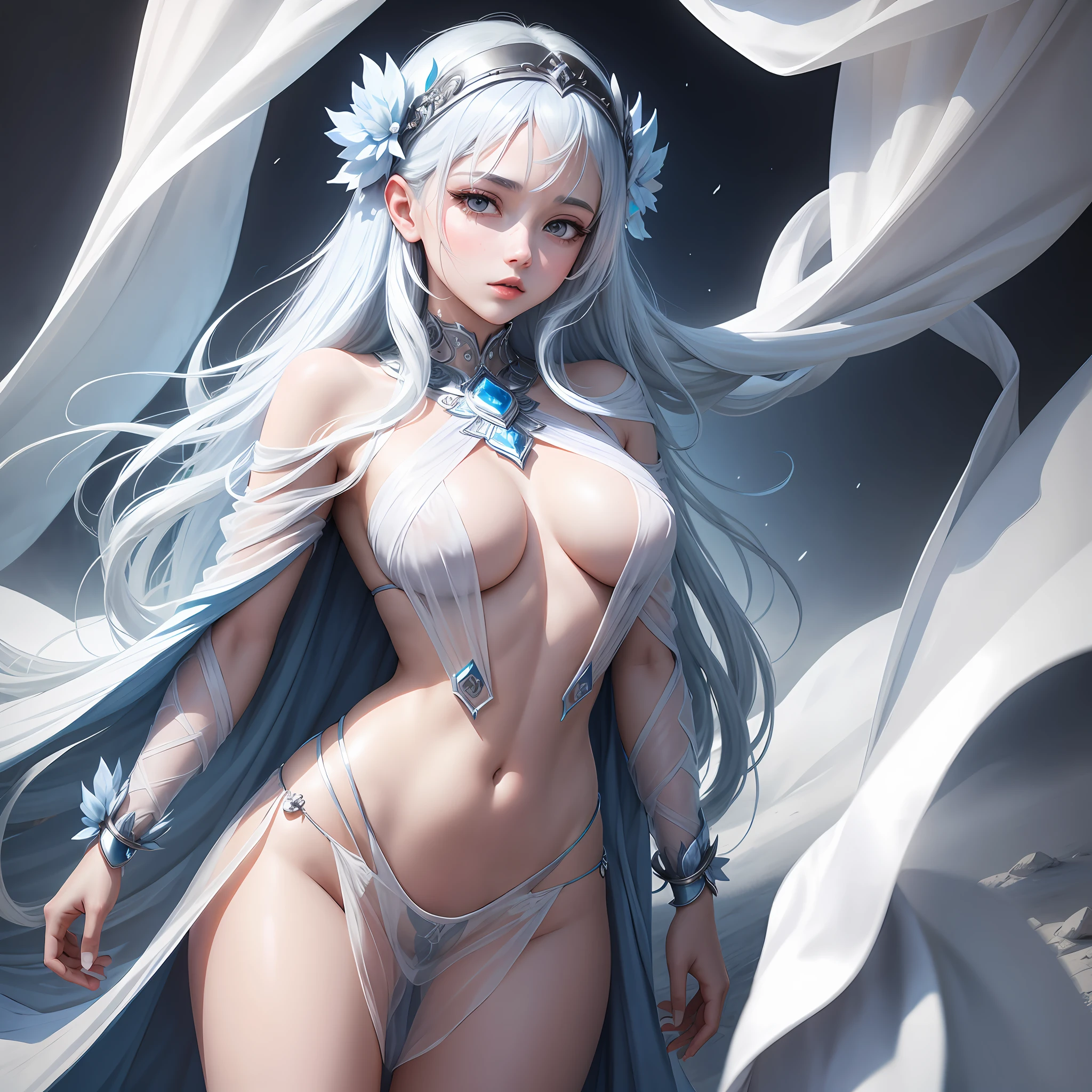 The goddess of high coldness in transparent clothes --auto