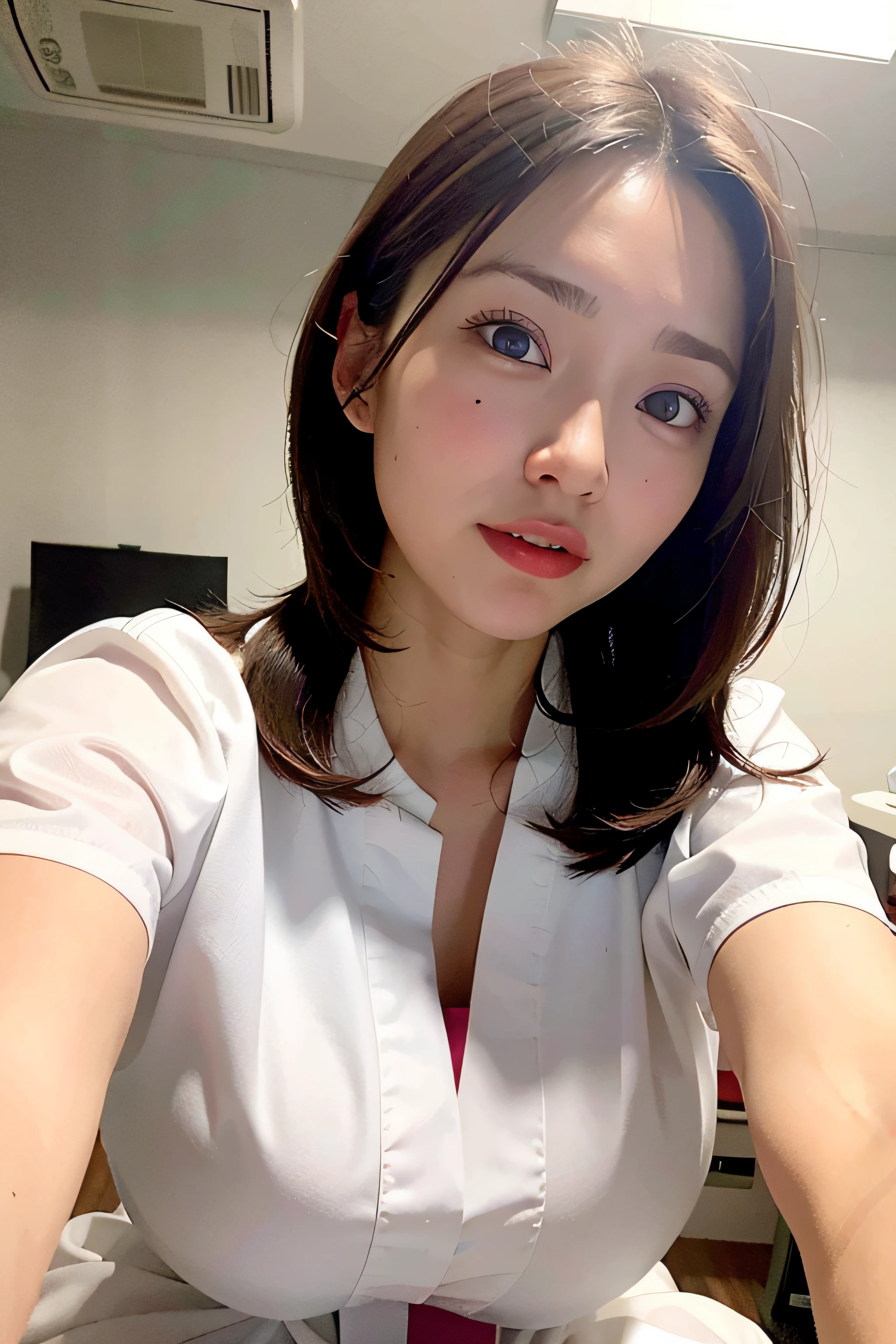 Lying on a hospital bed,Pure white nurse uniform,eye closeds,huge tit,Can't breathe,climaxing,climaxing,It's almost gone,To go,Blushlush,Trembling,Can't hold back,Charley horse,