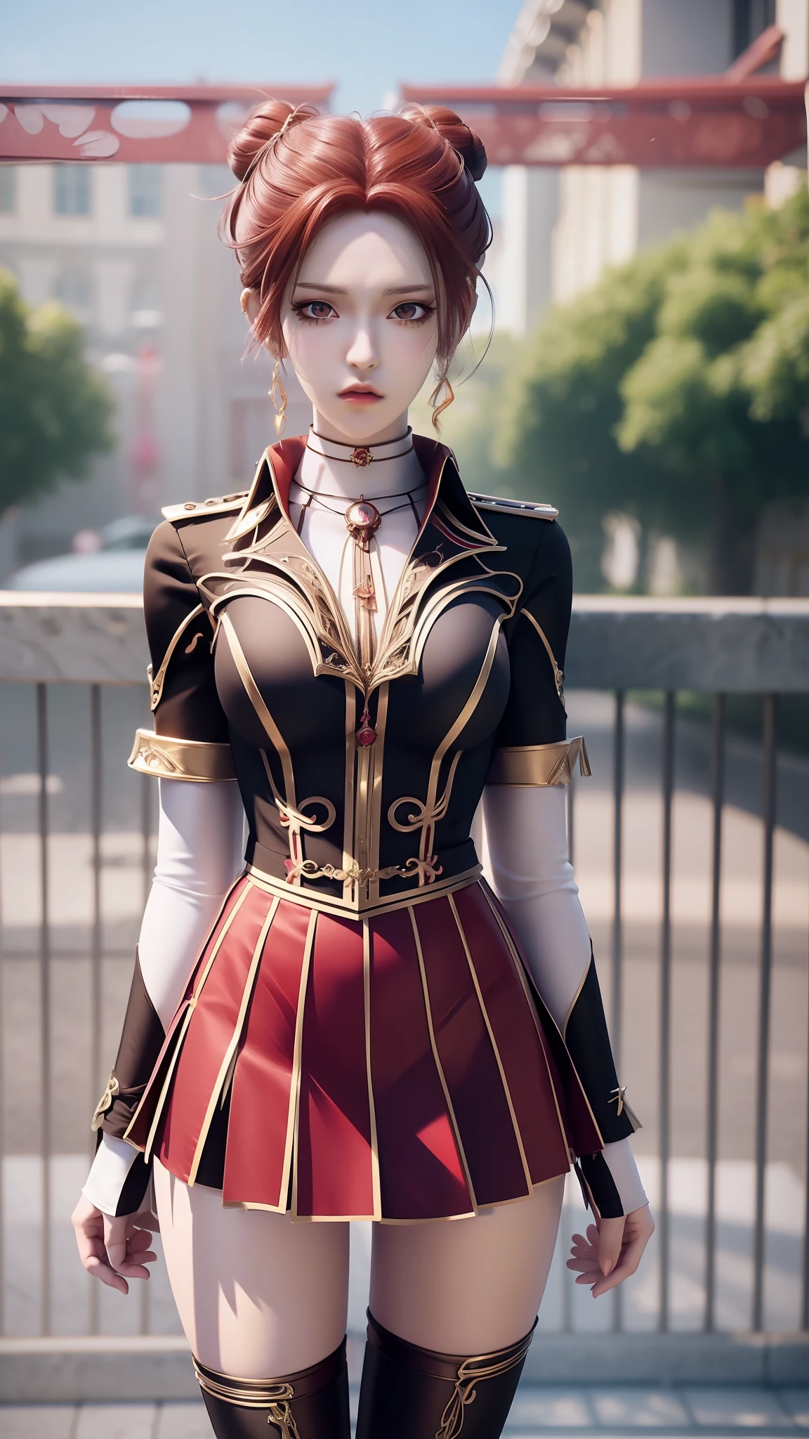 anime - style image of a woman in a short skirt and shirt, seductive anime girls, Smooth anime CG art, Surrealism female students, Surrealism female students, thighhighs and skirt, photorealistic anime girl rendering, beautiful and seductive anime woman, Realistic schoolgirl, Realistic anime 3 D style, 3 d anime realistic, Beautiful Anime High School Girls