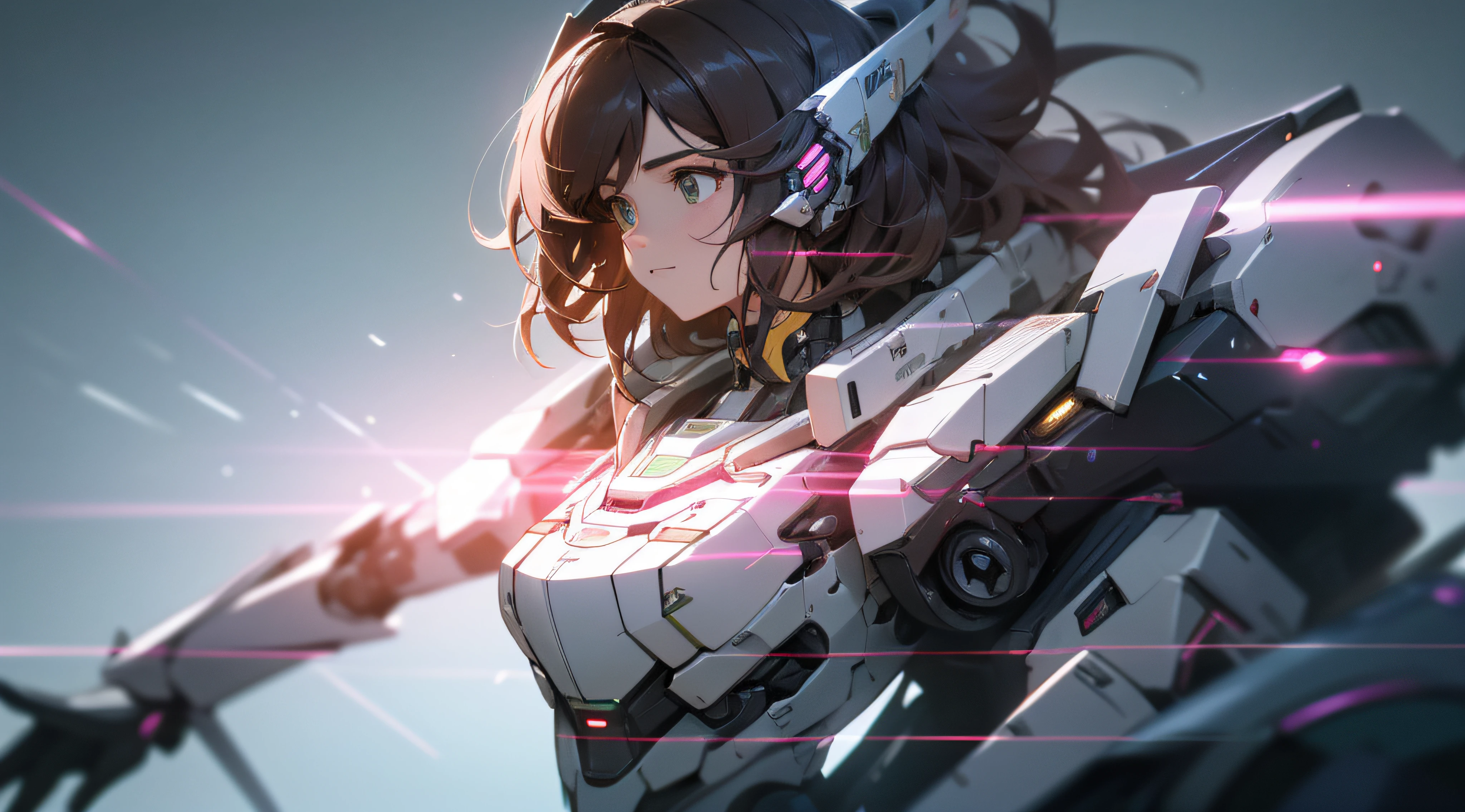 ((Best quality)), ((Masterpiece)), (Detailed:1.4), 3D,mechs，In pink， A beautiful cyberpunk female figure，Thick hair，light particules，Pure energy chaos anti-technology，hdr（HighDynamicRange），Ray traching,NVIDIA RTX,Hyper-Resolution,Unreal 5,Subsurface scattering,PBR Texture,Post-processing,Anisotropic filtering,depth of fields,Maximum clarity and sharpness,Multi-layered textures,Albedo and specular maps,Surface Coloring,Accurately simulate light-material interactions,perfectly proportions,rendering by octane,twotonelighting,largeaperture,Low ISO,White balance,the rule of thirds,8K raw data