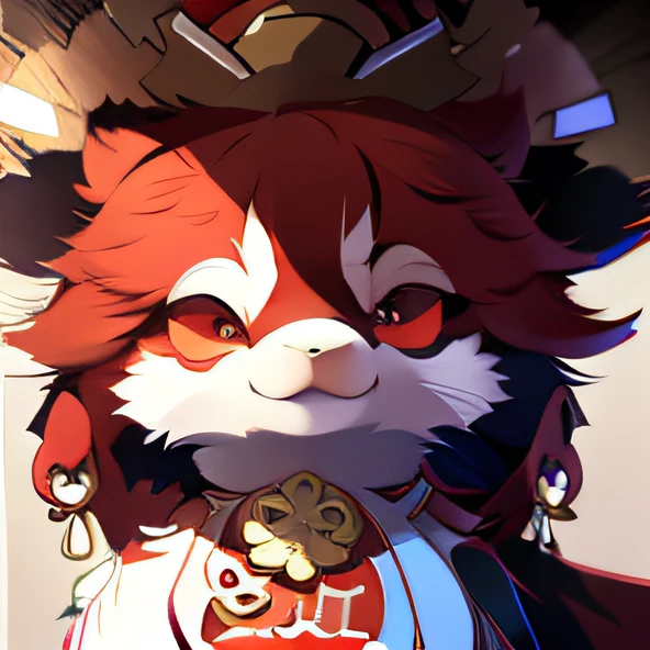 Alafi with red nose, white nose and black eyes, Red panda, red panda on a propaganda poster, Chiba Yuda, Middle metaverse, komono, Wang Chen, awww, (winking), awww, shaxi