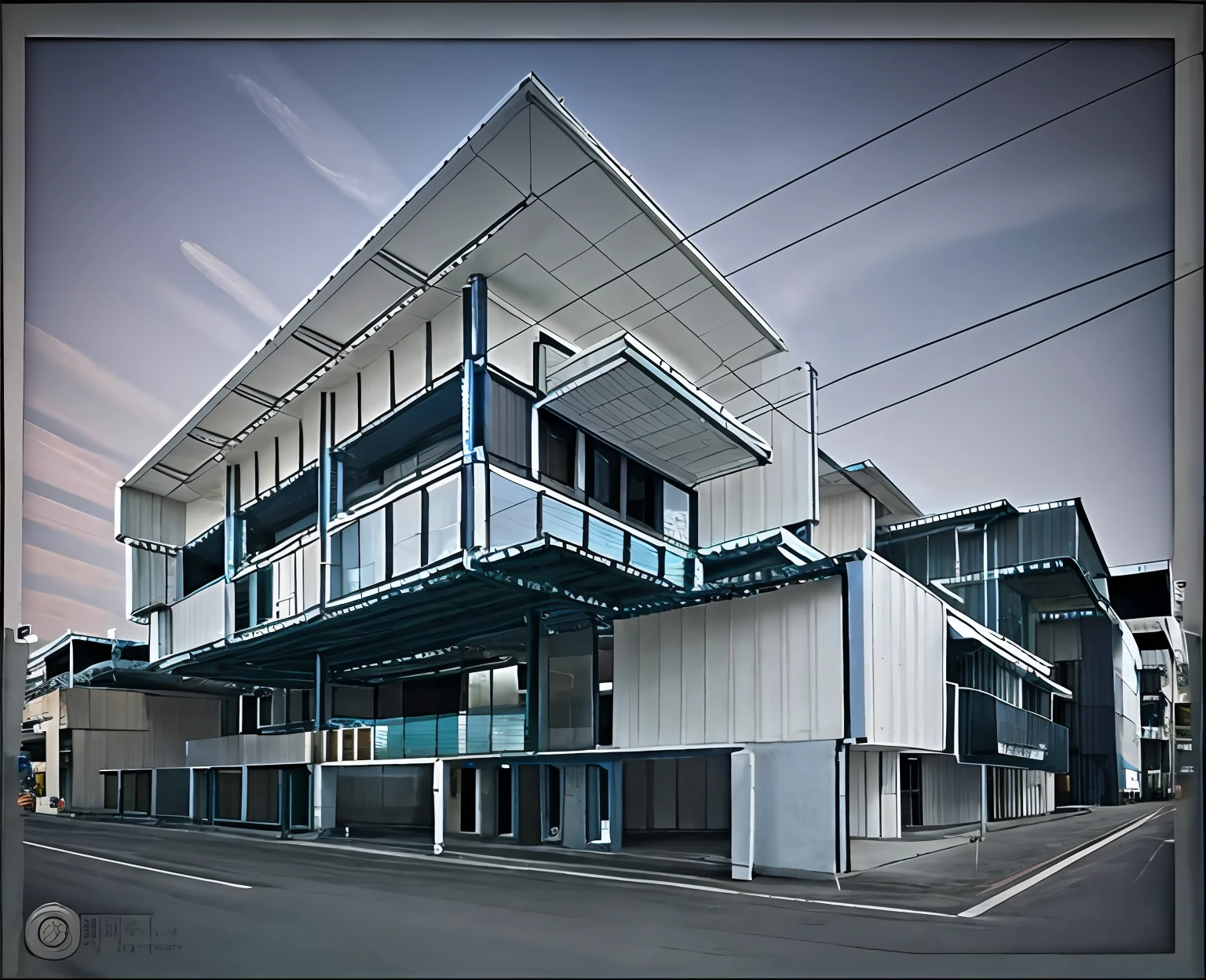 modern building,