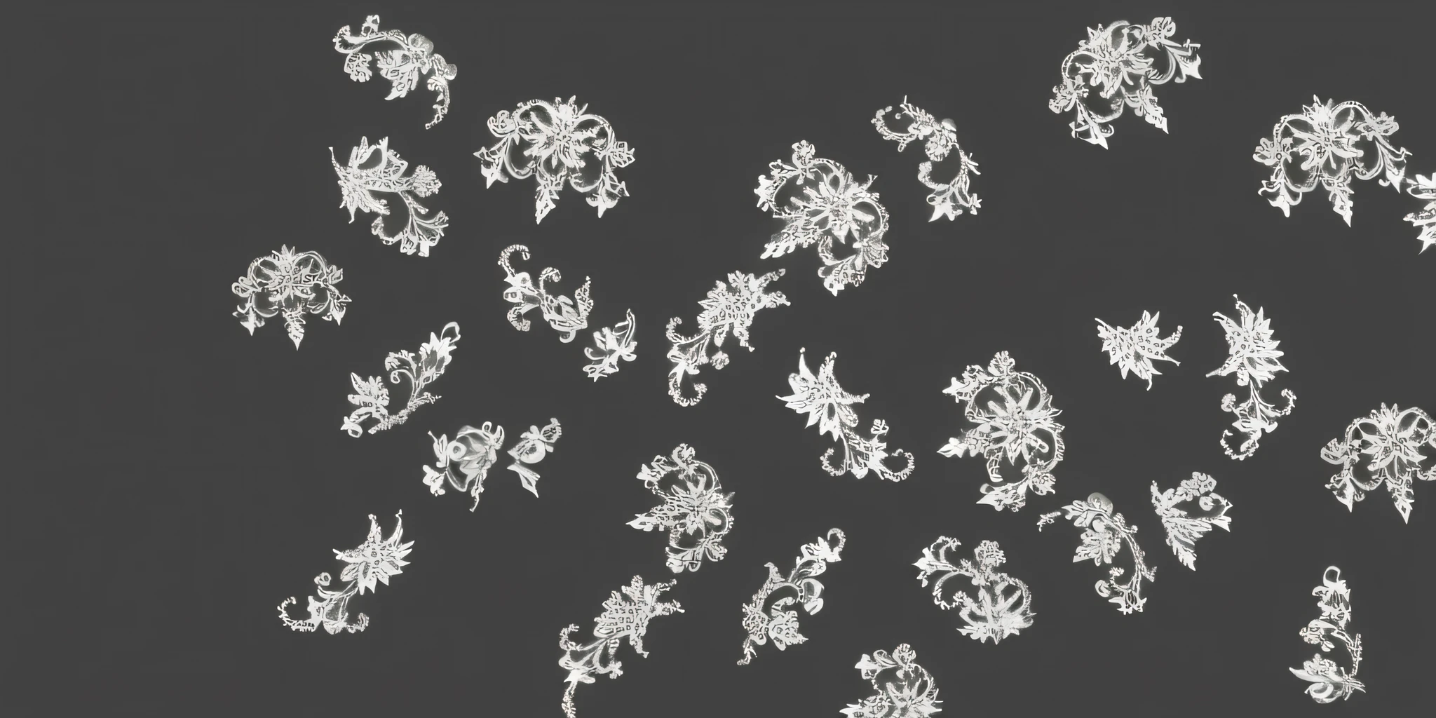 Detailed depiction of lace pattern。