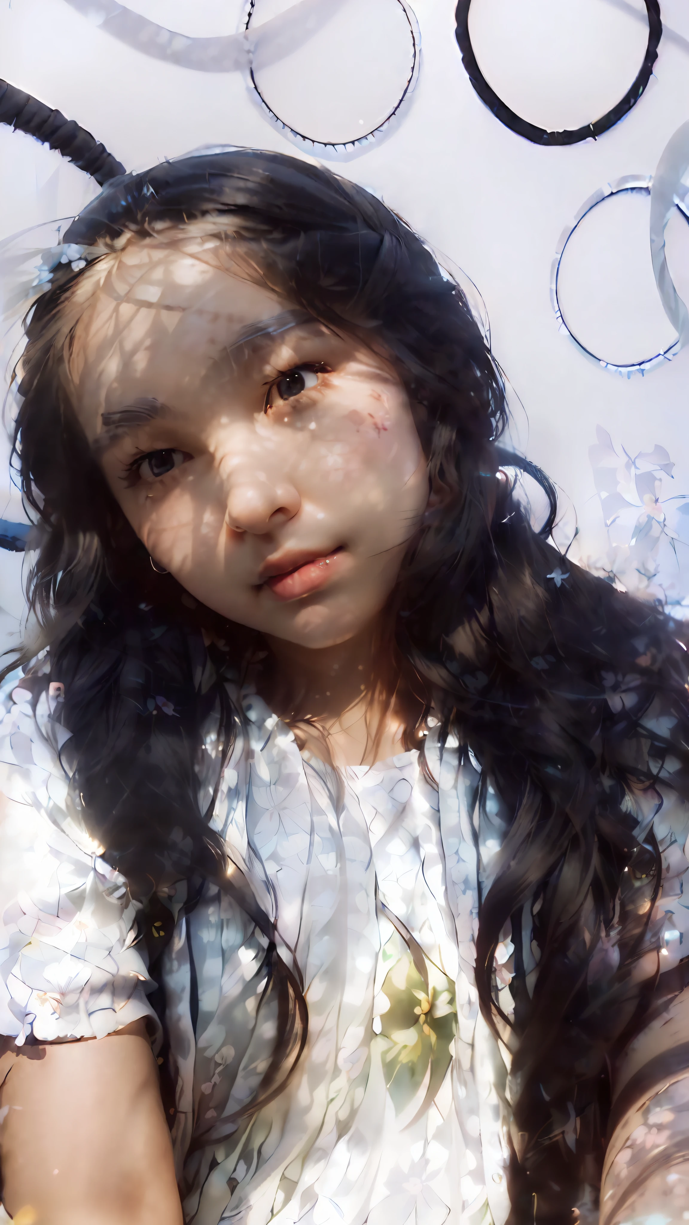 (extreme close up:1.5), (face focus:2),(Style of ???? ???:1.5),
((side face:2)),(1girl surrounded by soft_light:1.5), (backlighting:1.8), (lighting),(flowing fabric:1.3), ((Floral_summer_dress:1.5),(Straw_hat:1.3)),
(masterpiece), realistic, HDR, highly detailed, 8k, raw photo,
ambient occlusion, natural, harmonious composition, warm tones, fine art photography,