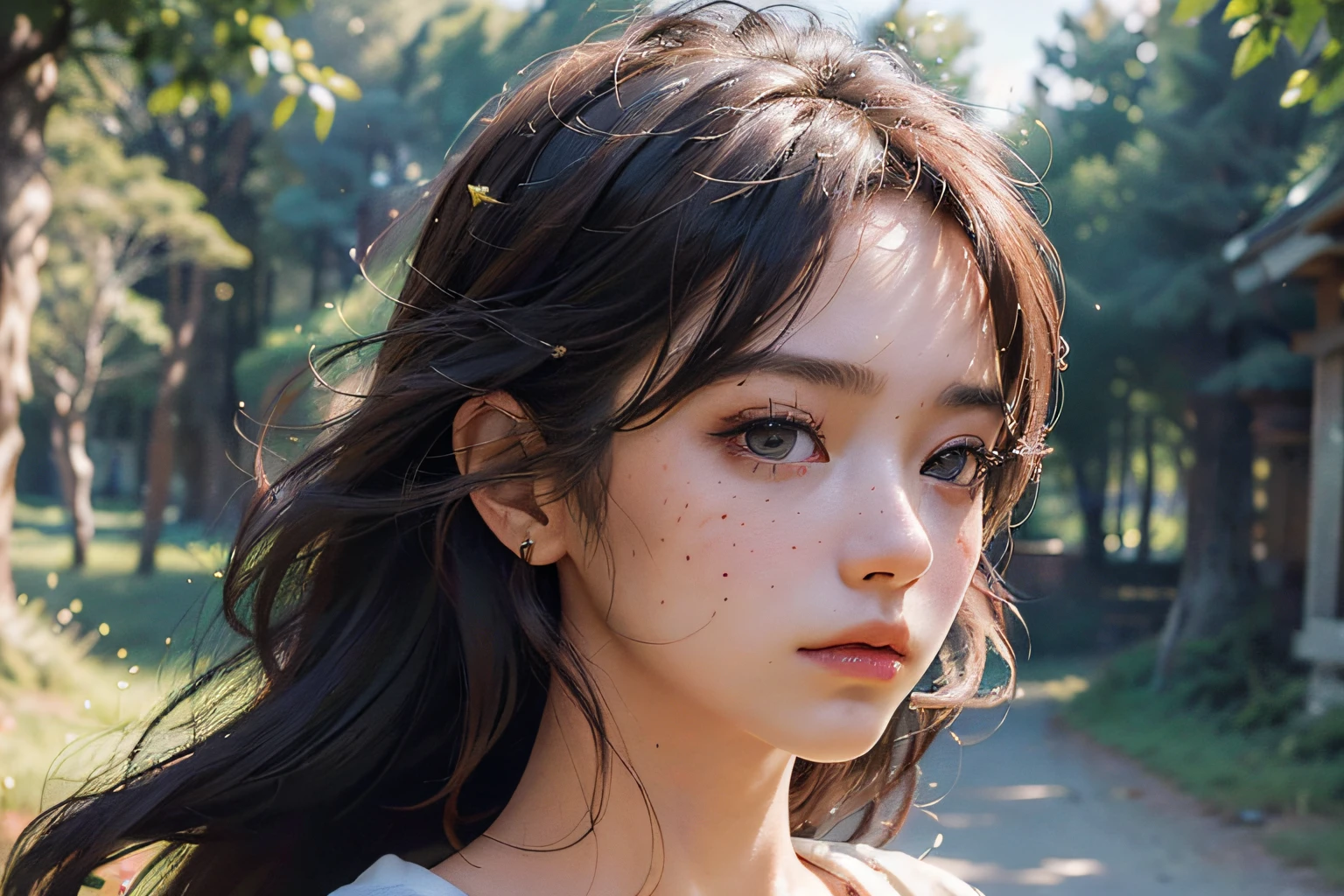 A girl, Sex life, orgy, Sad, absurderes, 1girll,Blush, (Realistic:1.6), (Photorealistic), (Masterpiece, Extremely detailed Cg Unity 8K wallpapers, Best quality, A high resolution:1.3), (Supergianthugebreasts_Detailed face, hyper HD:1.3), lighting perfect, distinct, (1girll:1.4),((), Hair from the 2000s, Naked, amazing body, pronounced feminine features, Busty, sonoko, [Taupe | purple | Blonde hair], (Masterpiece,Best quality, 8K, RAW photo,Beautiful and aesthetic:1.4), (com rosto detalhado:1,3), Pinap Art style, freckle, Flirting with camera, day, (Japan  Woman), how to,forest backgrou