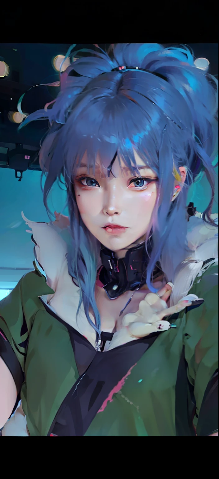 Try Prompts Copy Top quality, 8k, 32k, Masterpiece, close up of a woman in black and red clothes, future anime girl, inspired by Li Shida, cyberpunk anime girl woman, cyberpunk anime girl, female anime character, anime style character, modern cyberpunk anime, cyberpunk anime art, action anime girl woman, detailed anime character art, epic anime style, realistic anime art style, female anime e portrait, professional makeup, very big breastan, (seductive pose), Sexy, beauti white face shining, beautiful face, pink cheeks, beautiful lips, porcelain skin, detail intricate, super detailed, super high, highest detailed, high detailed, delicate, incredible detailed, fine detailed, cinematic lighting, top quality, masterpiece, smooth and beautiful, CG , unity, 8k wallpaper, Stunning, fine detail, unity CG wallpaper 8k ultra detailed, large file size, ultra detailed, high resolution, incredible detail, stunning detail, depth of field, oil painting effect in Rembrandt art style, concept portrait art in Stanley Artgerm Lau style, WLOP, trending on Artstation, epic, trend in society, detailed digital painting, very high quality model, guren, blue hair, short hair, black eyes, green clothes, city background.