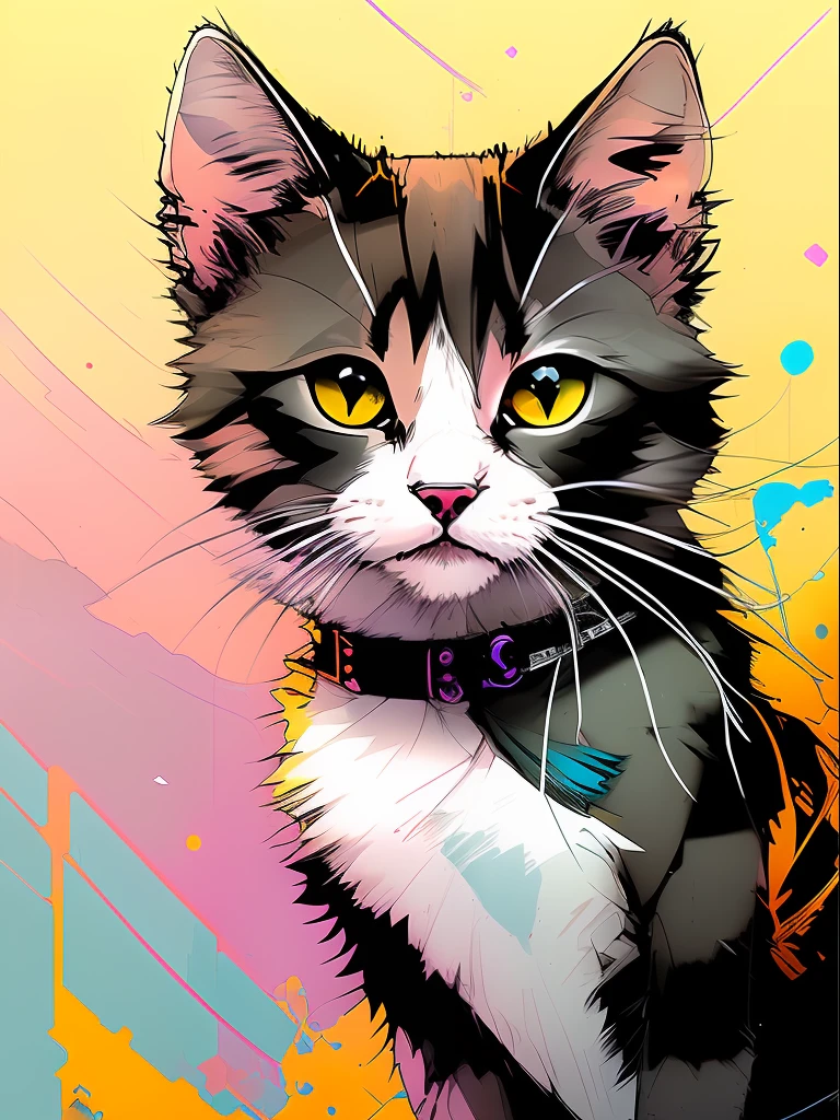 nvinkpunk, A very tiny cat, Cute, Loving, Cool. beste-Qualit, Detailed, ,4k, HDR, fluent, sharp-focus, hight resolution, 100mm wide lens 🧘🏻♀️👁️⛩️soror 🌬️mystica ✨occult dmt🪬dream 🥀🔑🚪