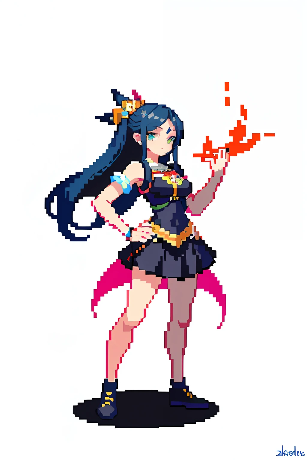 (masterpiece, top quality, best quality), pixel,pixel art,1girl,full body