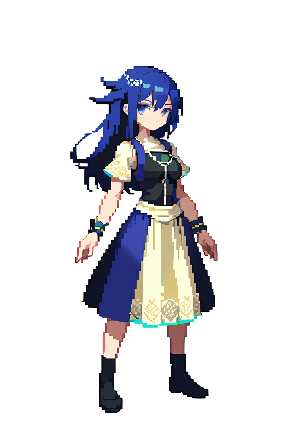 (masterpiece, top quality, best quality), pixel,pixel art,1girl,full body