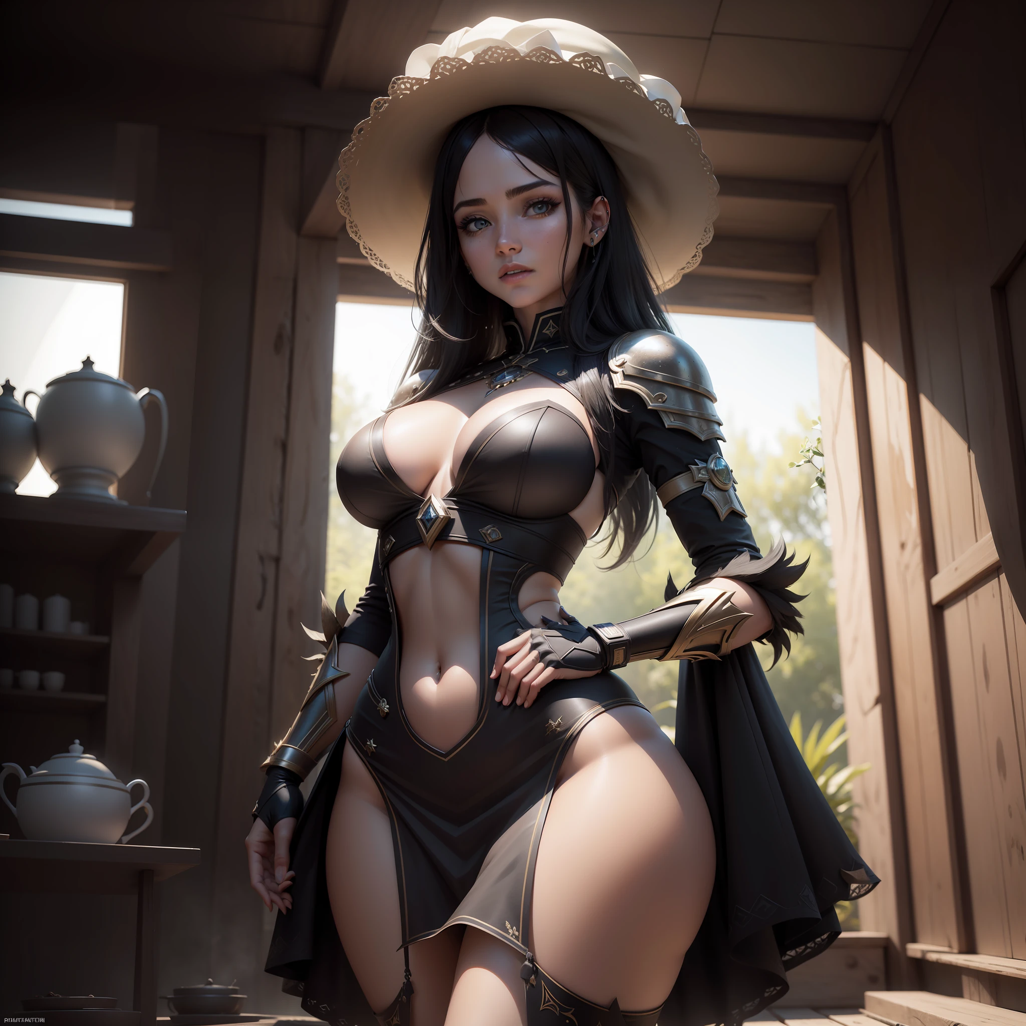 Caucasian girl, Cabello negro largo y lacio, corean eyes, muy detalles, cuerpo completo y sexy, assround, 8k, Luz de estudio, cinematic, HDR (High Dymanic Range), trazado de rayos, NVIDIA RTX, superresolución, unreal 5, Sub-Surface Scatterring, texturizado PBR, posprocesamiento, Anisotropic filtering, profundidad de campo, Maximum clarity and sharpness, texturas de varias capas, mapas de albedo y especulares, sombreado de superficie, Accurate simulation of light-material interaction, proporciones perfectas, octanaje render, two tone lighting, amplia apertura, ISO bajo, balance de blanco