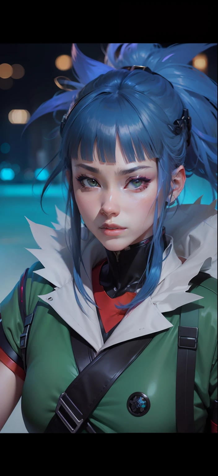 Try Prompts Copy Top quality, 8k, 32k, Masterpiece, close up of a woman in black and red clothes, future anime girl, inspired by Li Shida, cyberpunk anime girl woman, cyberpunk anime girl, female anime character, anime style character, modern cyberpunk anime, cyberpunk anime art, action anime girl woman, detailed anime character art, epic anime style, realistic anime art style, female anime heroine portrait, professional makeup, very big breasted woman, (seductive pose), Sexy, beautiful white face shining, beautiful face, pink cheeks, beautiful lips, porcelain skin, detail intricate, super detailed, super high, highest detailed, high detailed, delicate, incredible detailed, fine detailed, cinematic lighting, top quality, masterpiece, smooth and beautiful, CG , unity, 8k wallpaper, Stunning, fine detail, unity CG wallpaper 8k ultra detailed, large file size, ultra detailed, high resolution, incredible detail, stunning detail, depth of field, oil painting effect in Rembrandt art style, concept portrait art in Stanley Artgerm Lau style, WLOP, trending on Artstation, epic, trend in society, detailed digital painting, very high quality model, guren, blue hair, short hair, black eyes, green clothes, home background.