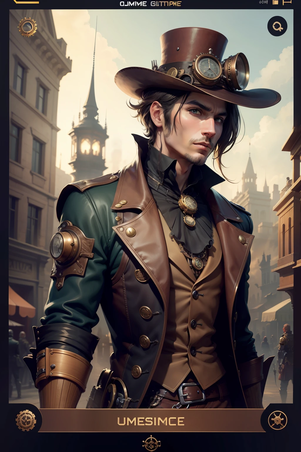 steampunk, userinterface, game, non human