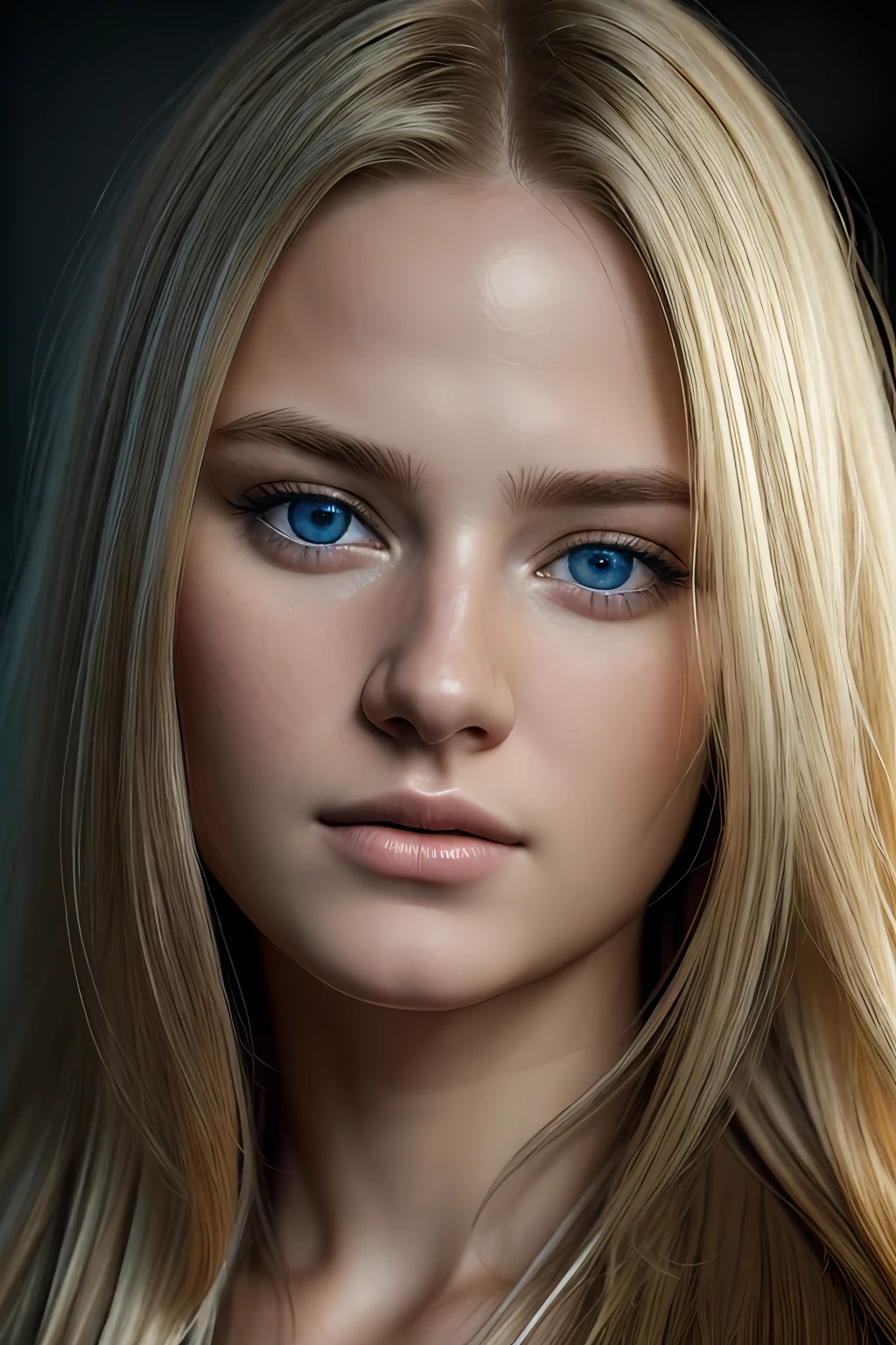high quality, best quality, photo-realistic, raw-photo, realistic, ultra realistic 8k cg, ultra-detailed, High definition, masterpiece, 1girl, long hair, blonde hair, blue eyes, detaile face and eyes, close-up, intricate details, detailed texture, finely detailed,
