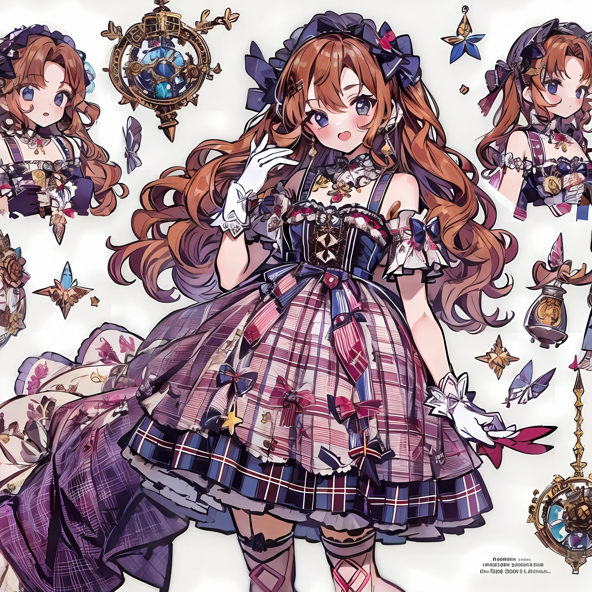 clothing design,ta,Gorgeous dress,mitts,curlies,very intricate,Exquisite,Plaid dress,Veiling