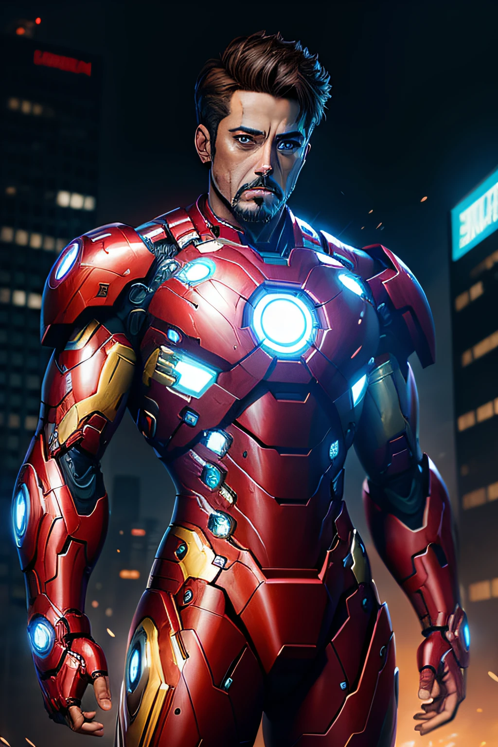 cyberpunk iron man