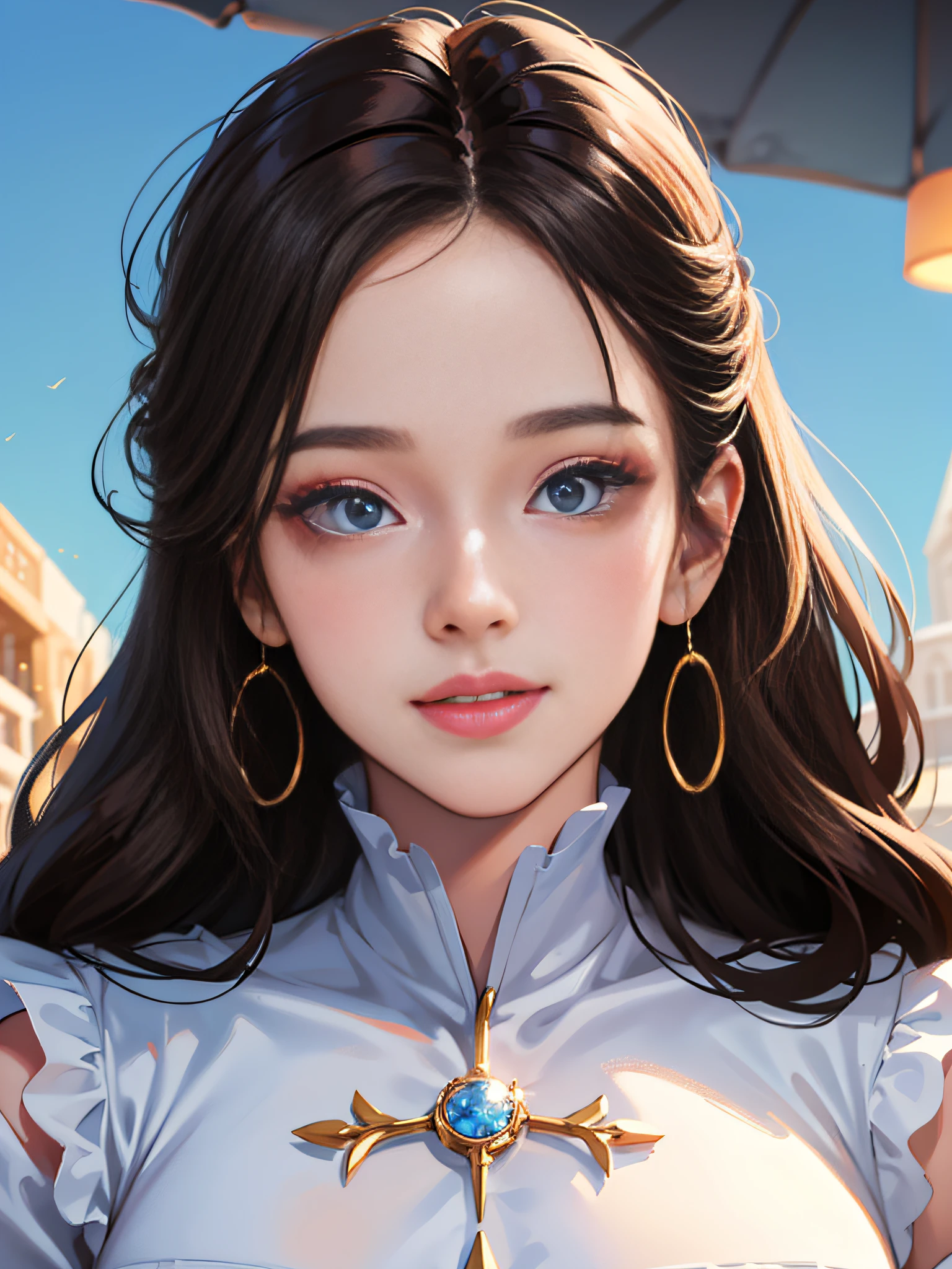 Handsome boy with light hair, close up to face，Disney animated characters, Stunning face, A sweet smile, Big eyes, Half-body close-up, Cinematic lighting, Soft focus, Gradualbackground, Disney blind box style, oc rendered, , 8K, k hd, super detailing