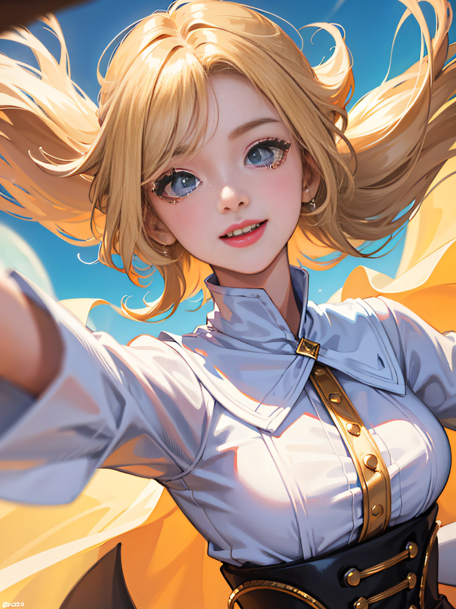 Handsome boy with light hair, close up to face,Disney animated characters, Stunning face, A sweet smile, Big eyes, Half-body close-up, Cinematic lighting, Soft focus, Gradualbackground, Disney blind box style, oc rendered, , 8K, k hd, super detailing