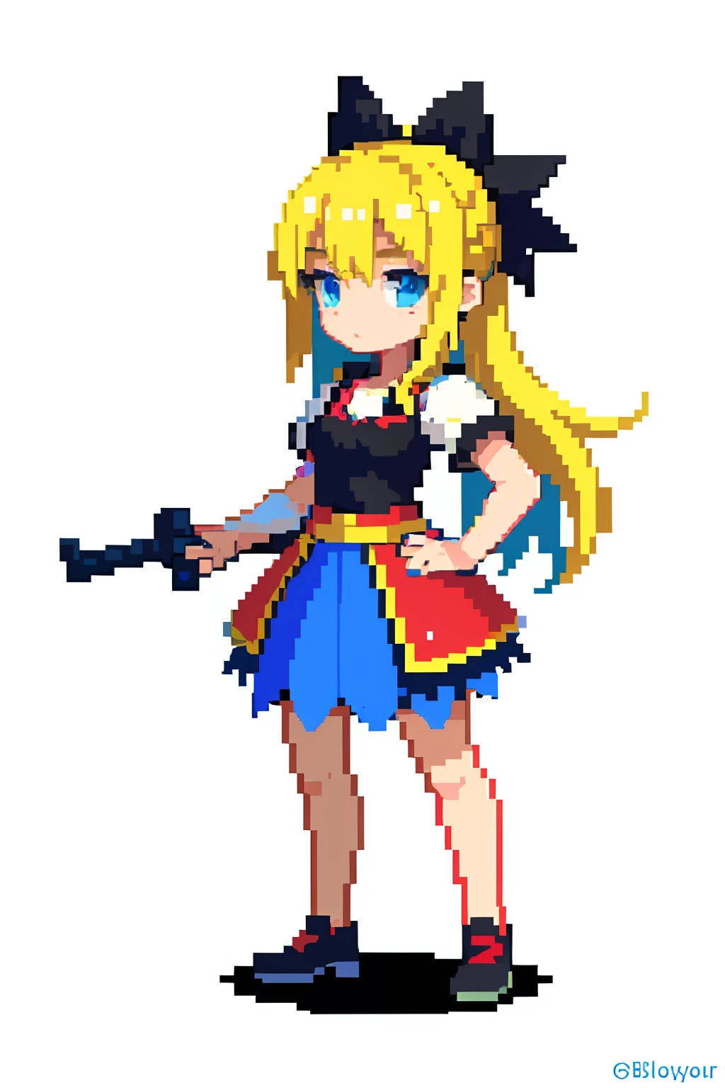 (masterpiece, top quality, best quality), pixel,pixel art,1girl,full body