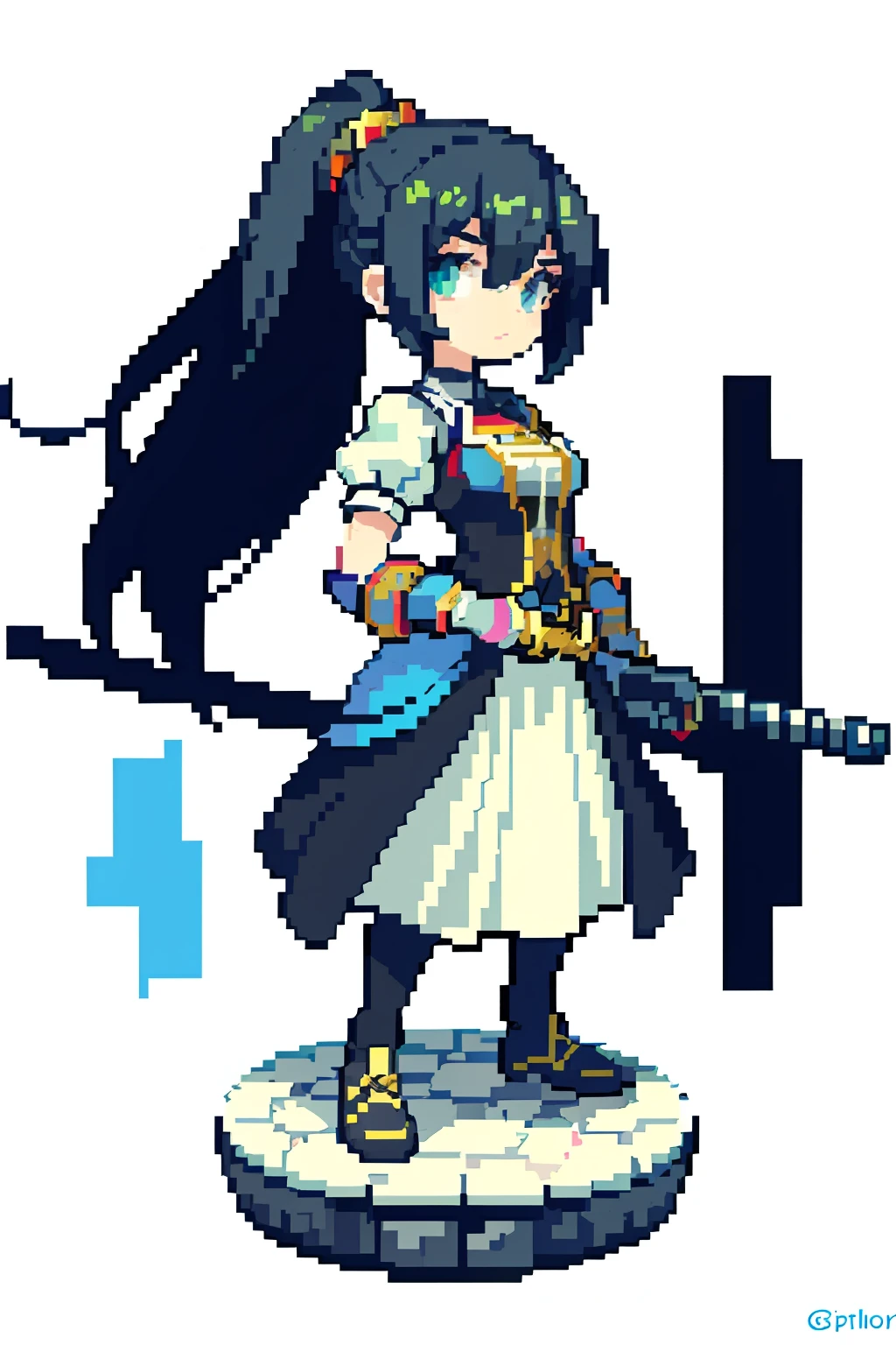 (masterpiece, top quality, best quality), pixel,pixel art,1girl,full body