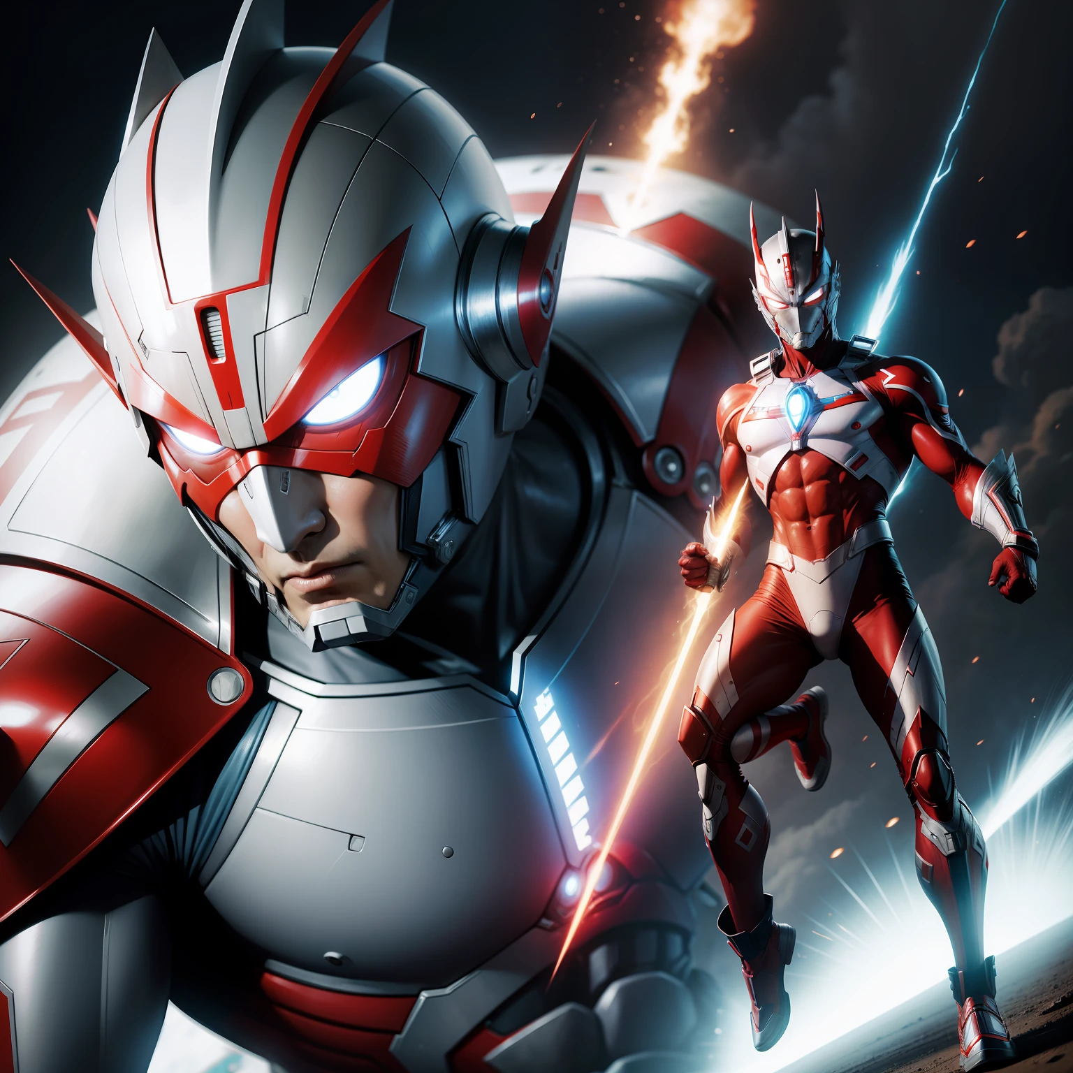 Ultraman hits Trump