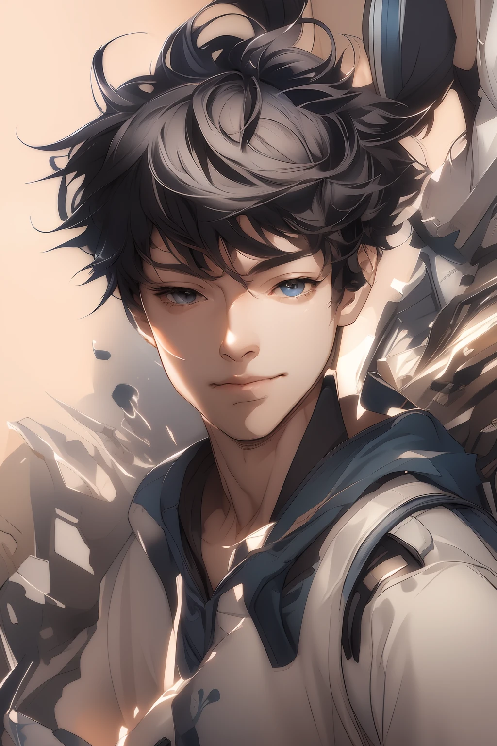 a close up of a person with a backpack and a backpack, makoto shinkai ( apex legends ), artgerm. high detail, persona 5 art style wlop, detailed digital anime art, extremely detailed artgerm, artwork in the style of guweiz, artgerm portrait, ross tran!!!, artgerm jsc, detailed anime character art