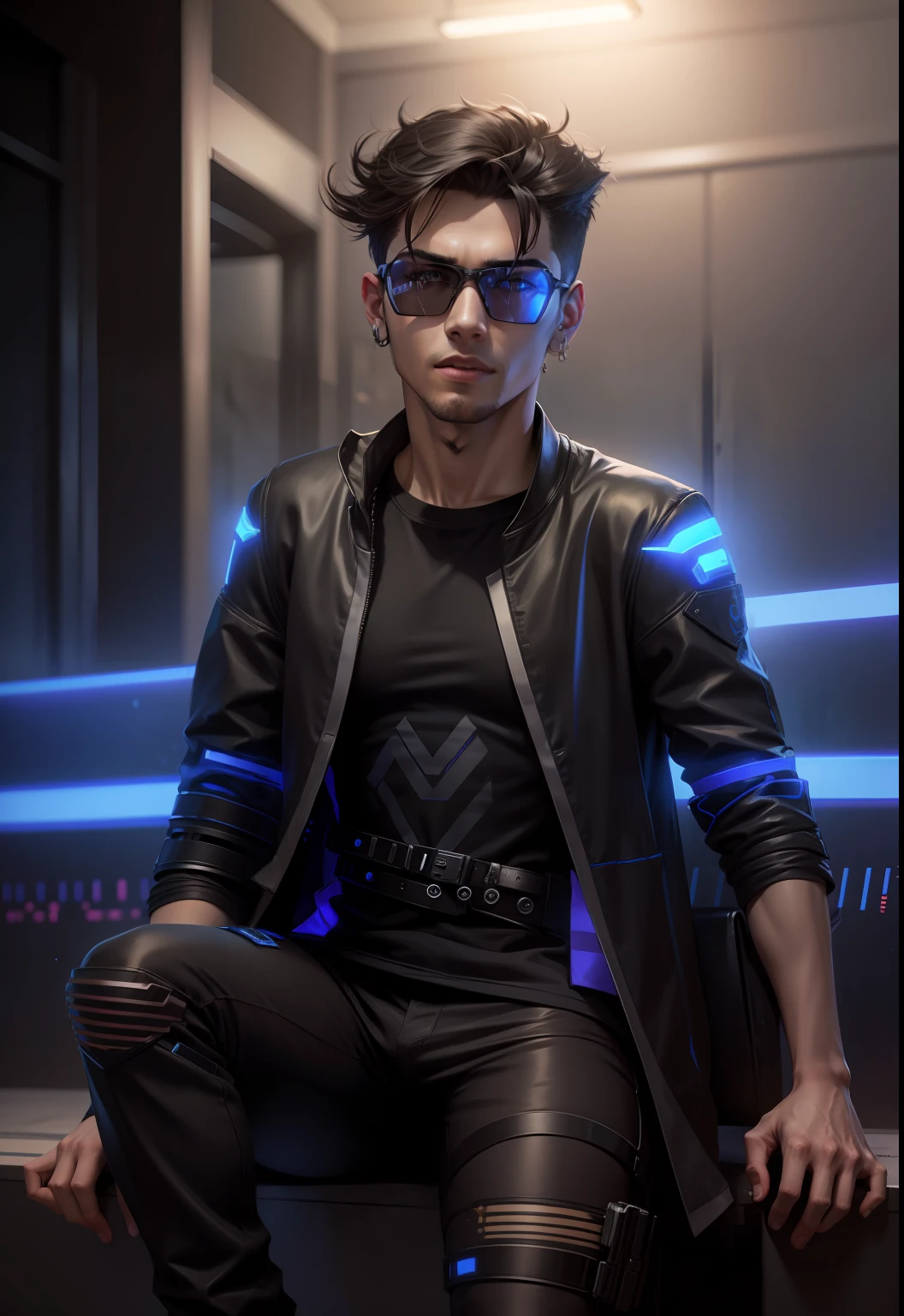 Change background cyberpunk handsome boy realistic face .10k ultra realistic.