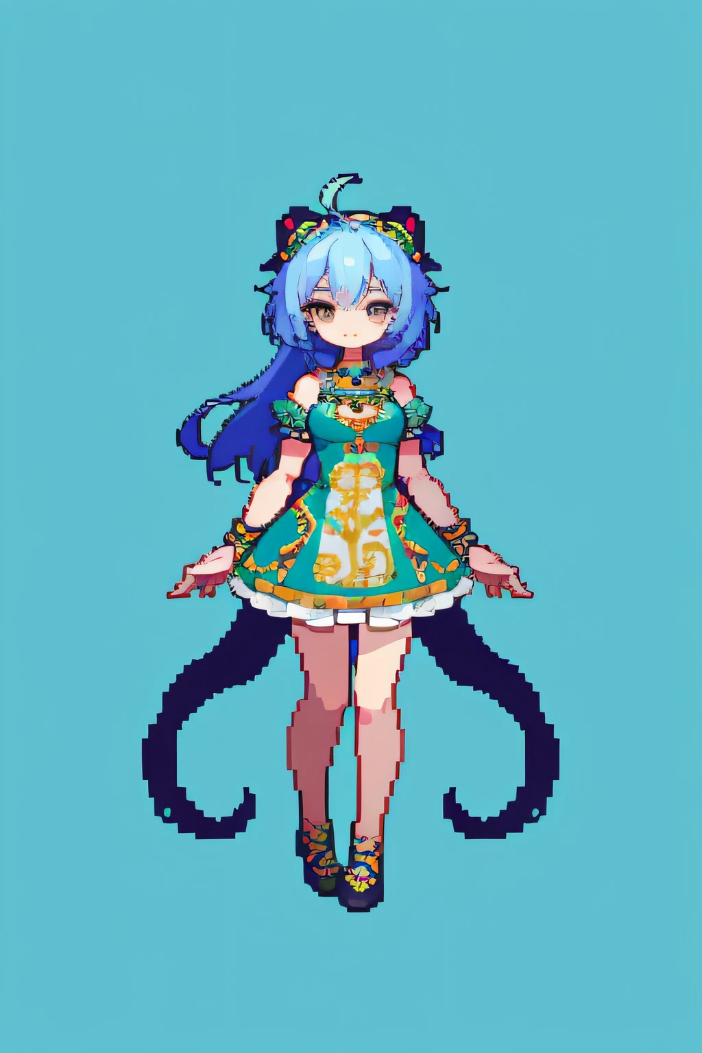 ((masterpiece)), top quality, (best quality), (hight delail) ,pixel art, 1girl, full body, <lora:pixel_f2:0.5