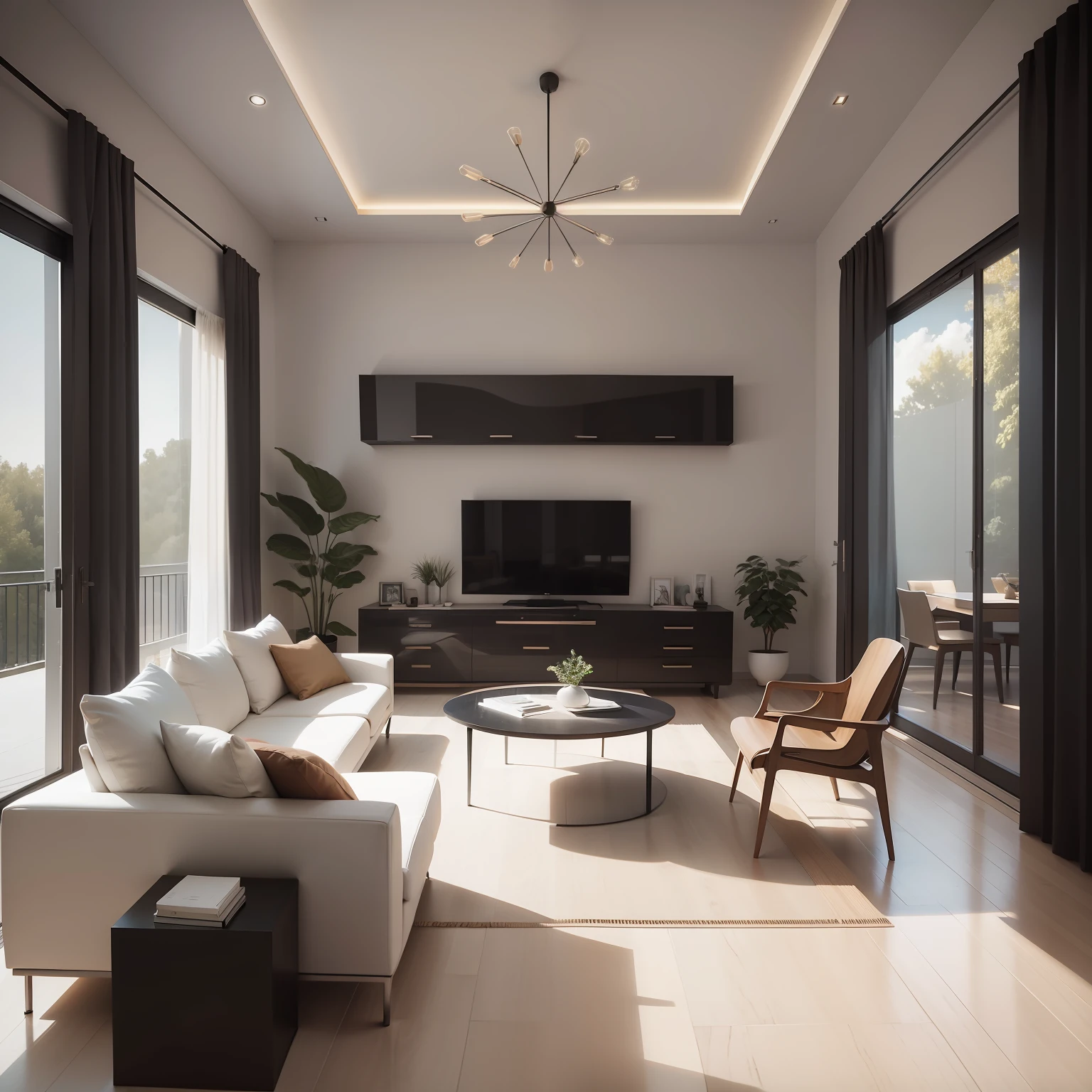 Minimalist, modern, family room, design schematic, designed by Leonardo da Vinci