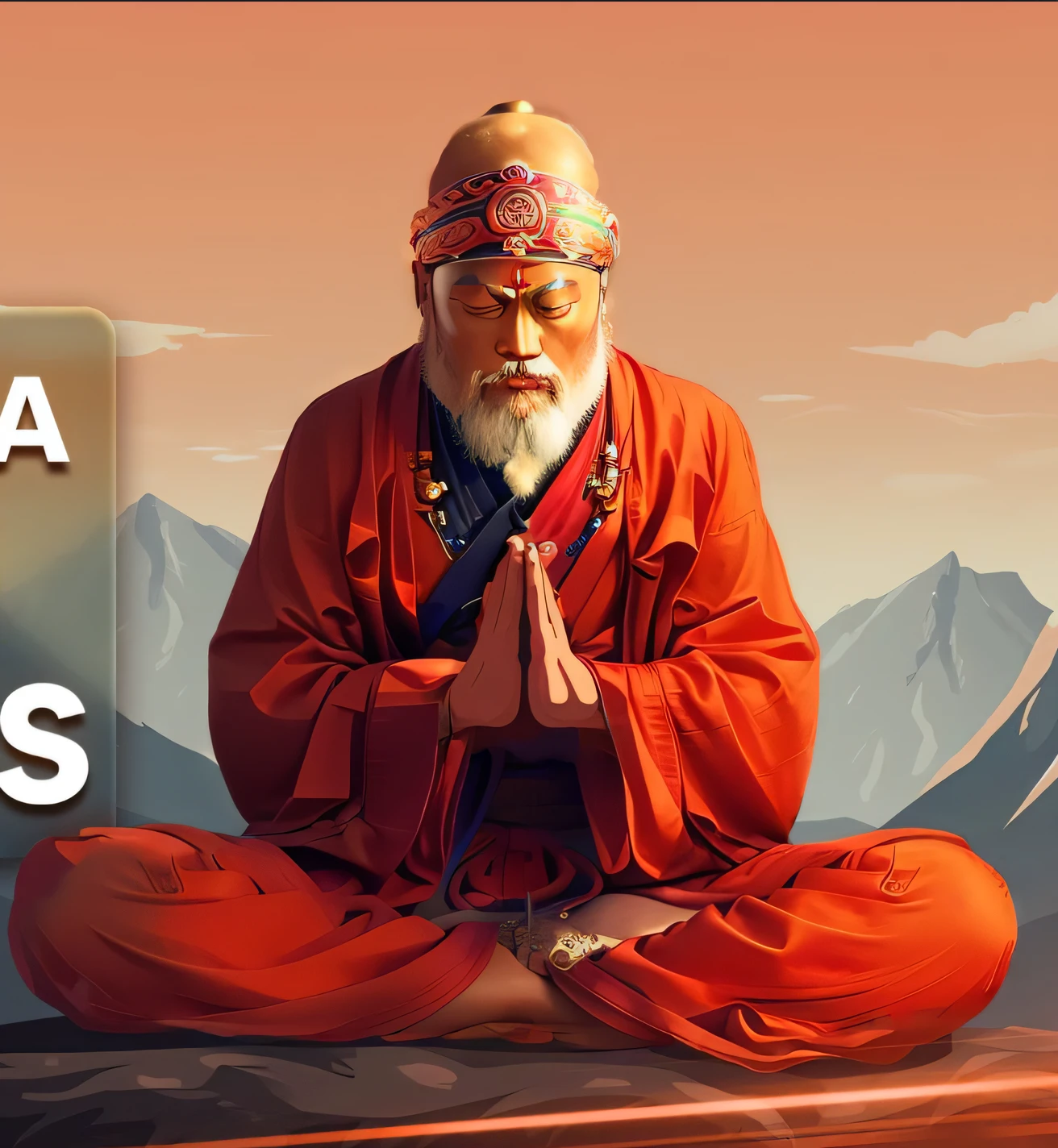 um homem com um manto vermelho sentado em uma rocha com uma montanha ao fundo, hindu stages of meditation, O melhor no Adobe Stock, Karma tomorrow., monge meditar, budismo, Chakras, Taoism, Artefatos do Dharma, Monge budista meditando, meditating pose, roupas de monge, Zen Meditation, ancient japanese monk, Ultra high settings, atmosfera zen