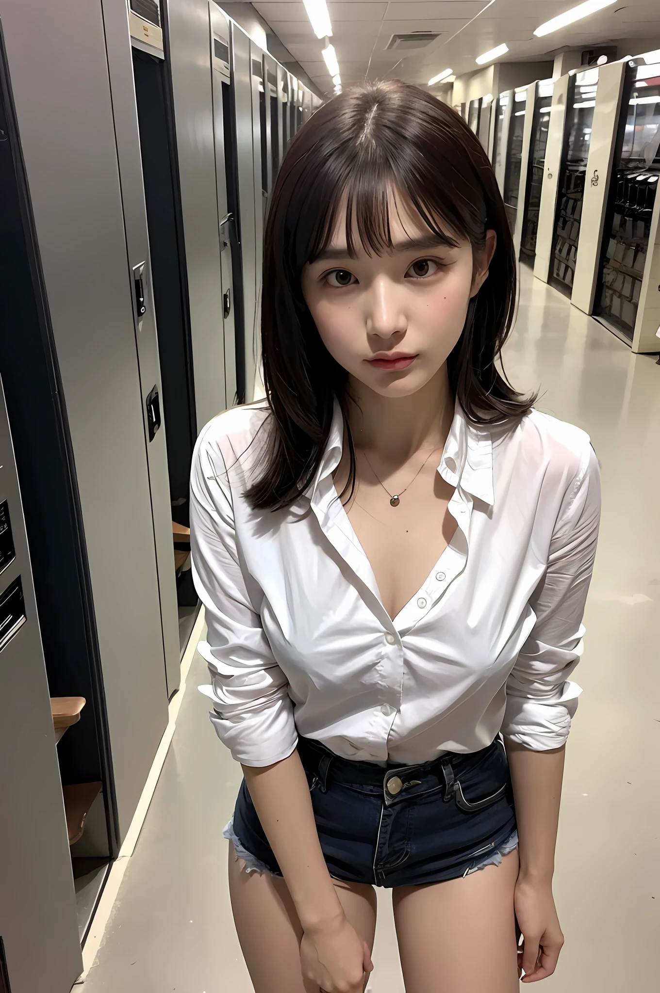 Ultra-mini gray skinny skirt、blacksilk