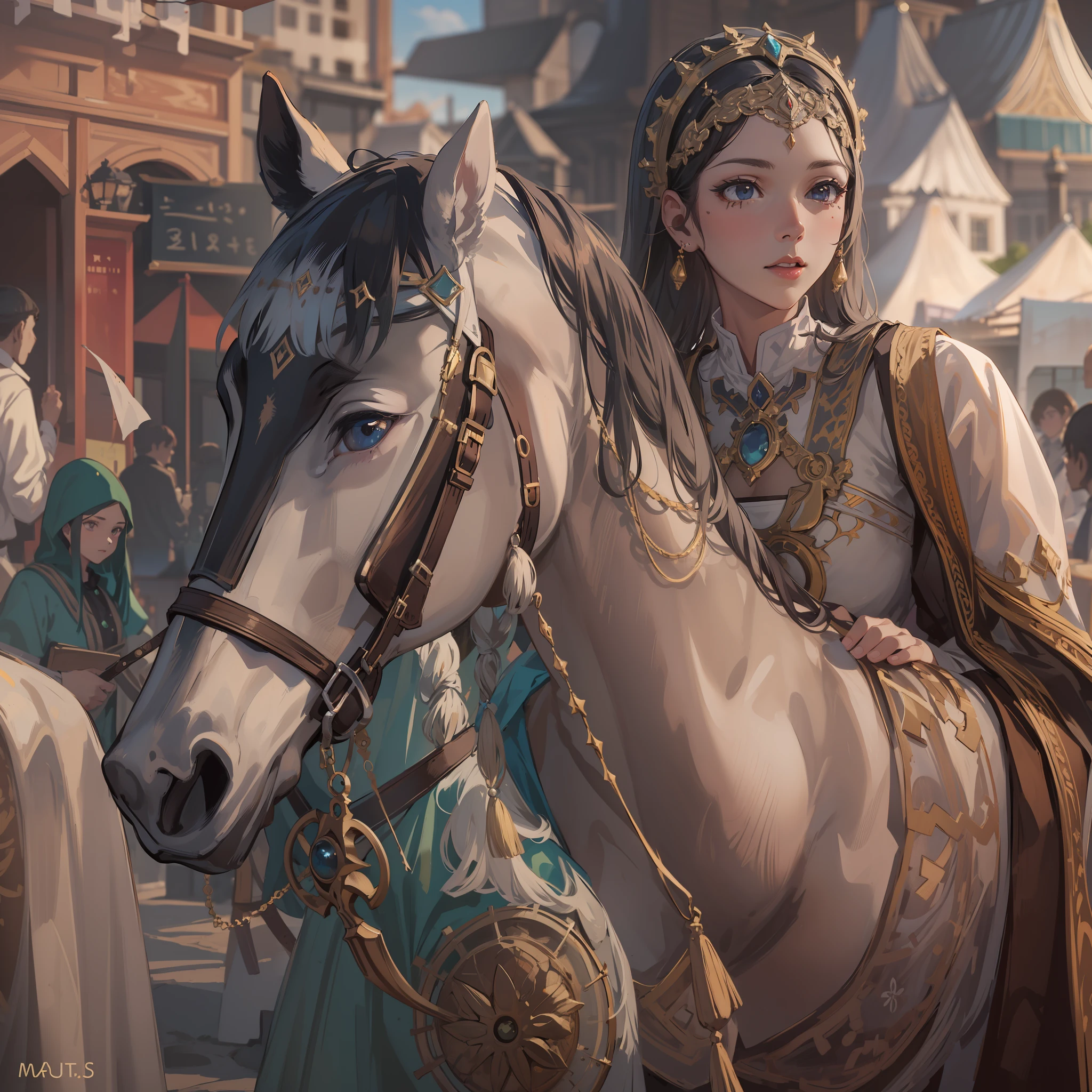 Medieval Central Asian national costume,Cityscape of Medieval Central Asia,Dynamic horses,Undulating lakes,(4k), (Raw photo: 1.2), (Realism: 1.4), (masutepiece: 1.3), (exquisite detailing: 1.2), Delicate and beautiful details, (Eye Detail), (Facial Detailed), (Highest Quality) :1.4), (Hyper-Resolution: 1.2),(very detailed illustration), Best Quality, depth of fields, Wide light, natural shadows