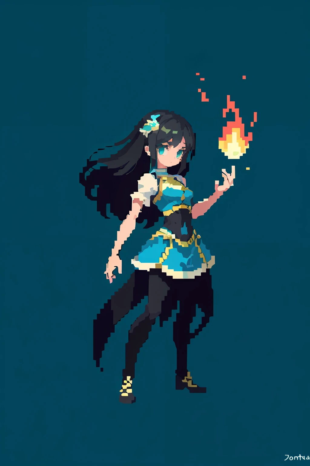 (masterpiece, top quality, best quality), pixel,pixel art,1girl,full body