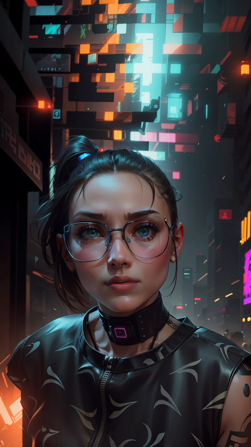 Change background in cyberpunk, realistic face, ultra HD quality, cinematic lighting, a beautiful girl, 8k