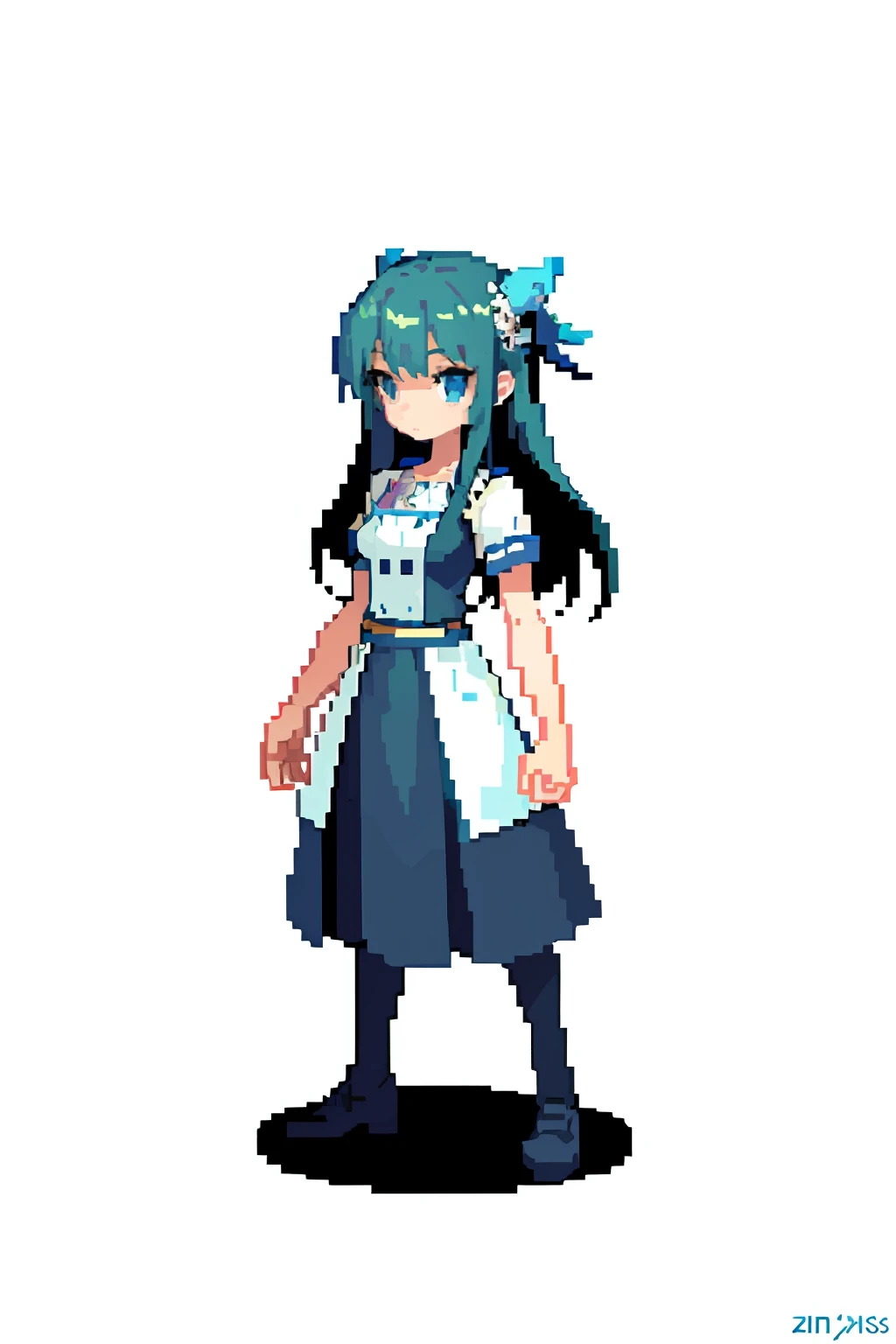 (masterpiece, top quality, best quality), pixel,pixel art,1girl,full body