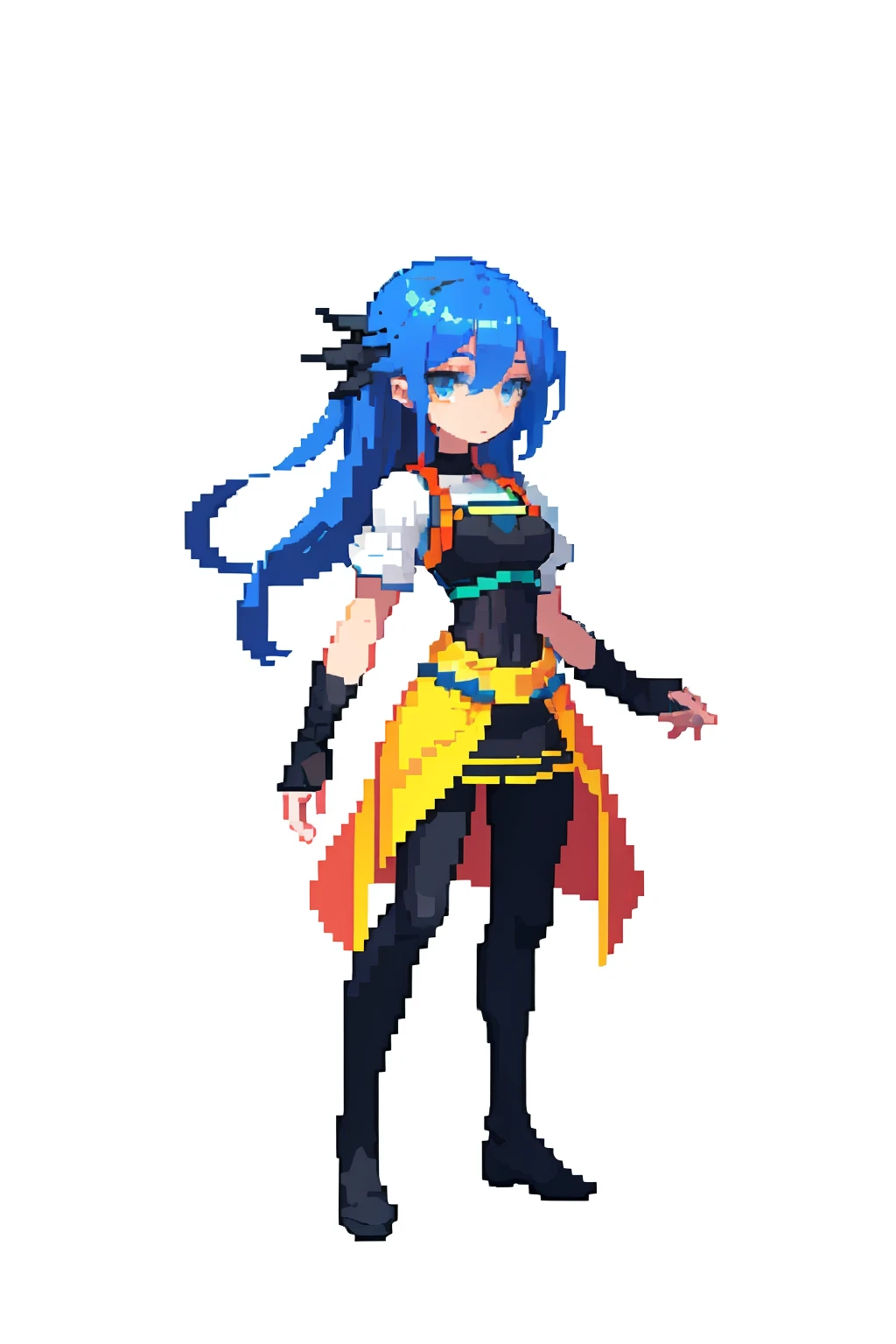 (masterpiece, top quality, best quality), pixel,pixel art,1girl,full body