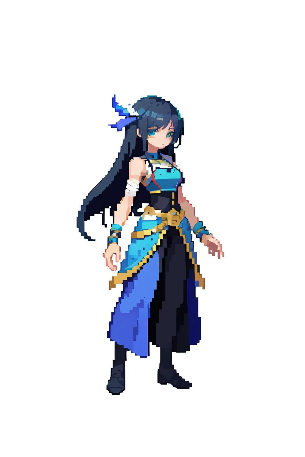 (masterpiece, top quality, best quality), pixel,pixel art,1girl,full body