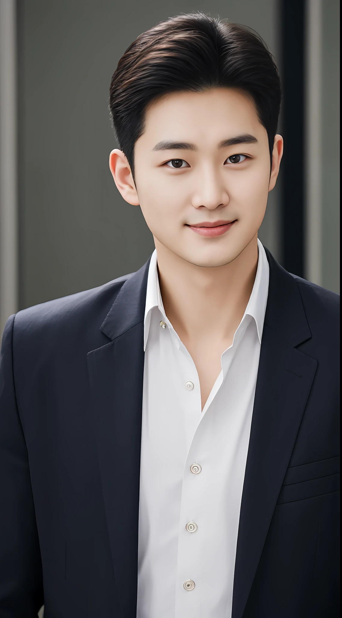 （office backdrop）Oppav3， （tmasterpiece， hyper qualit， A high resolution， 8K， 复杂： 1.2）， （Detailed face：1.2）1boy， Zhang Qiangnan, 30 age old, project manager。He wears a dark suit, Wear yours with a white shirt and dark tie。His hairstyle is neat, The face is clean and clean, The eyes reveal wisdom and confidence。He smiled and looked into the camera, It imparts a professional and competent temperament, hyper HD, Masterpiece, Textured skin, High quality, A high resolution, Best quality, High details