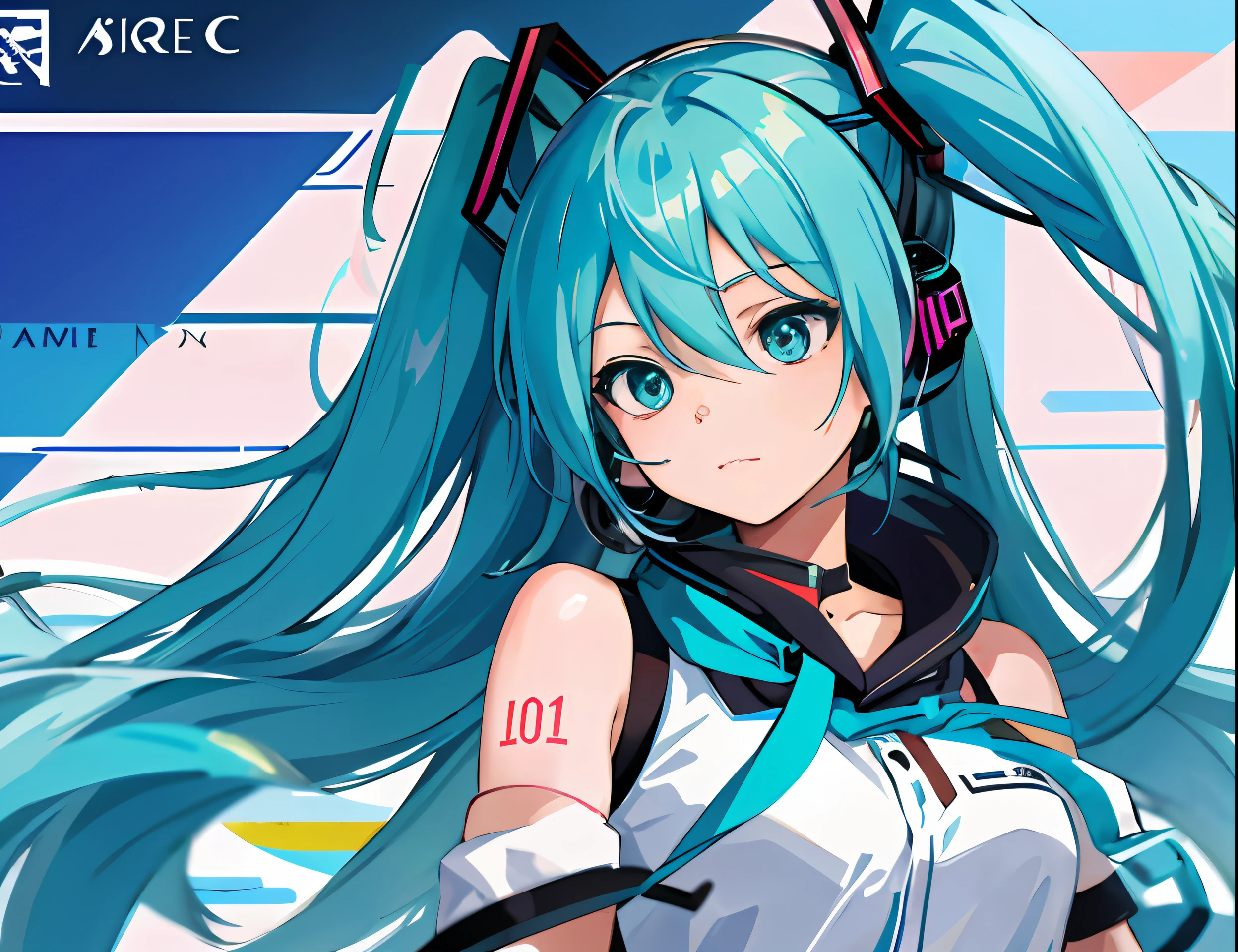 Anime girl with headphones and blue hair in the room, mikudayo, Hatsune Miku, anime moe art style, nightcore, Best anime 4k konachan wallpaper, vocaloid, hololive, Portrait of Hatsune Miku, A scene from the《azur lane》videogame, style of anime4 K, azur lane style, Anime girl with teal hair, Os amigos --auto