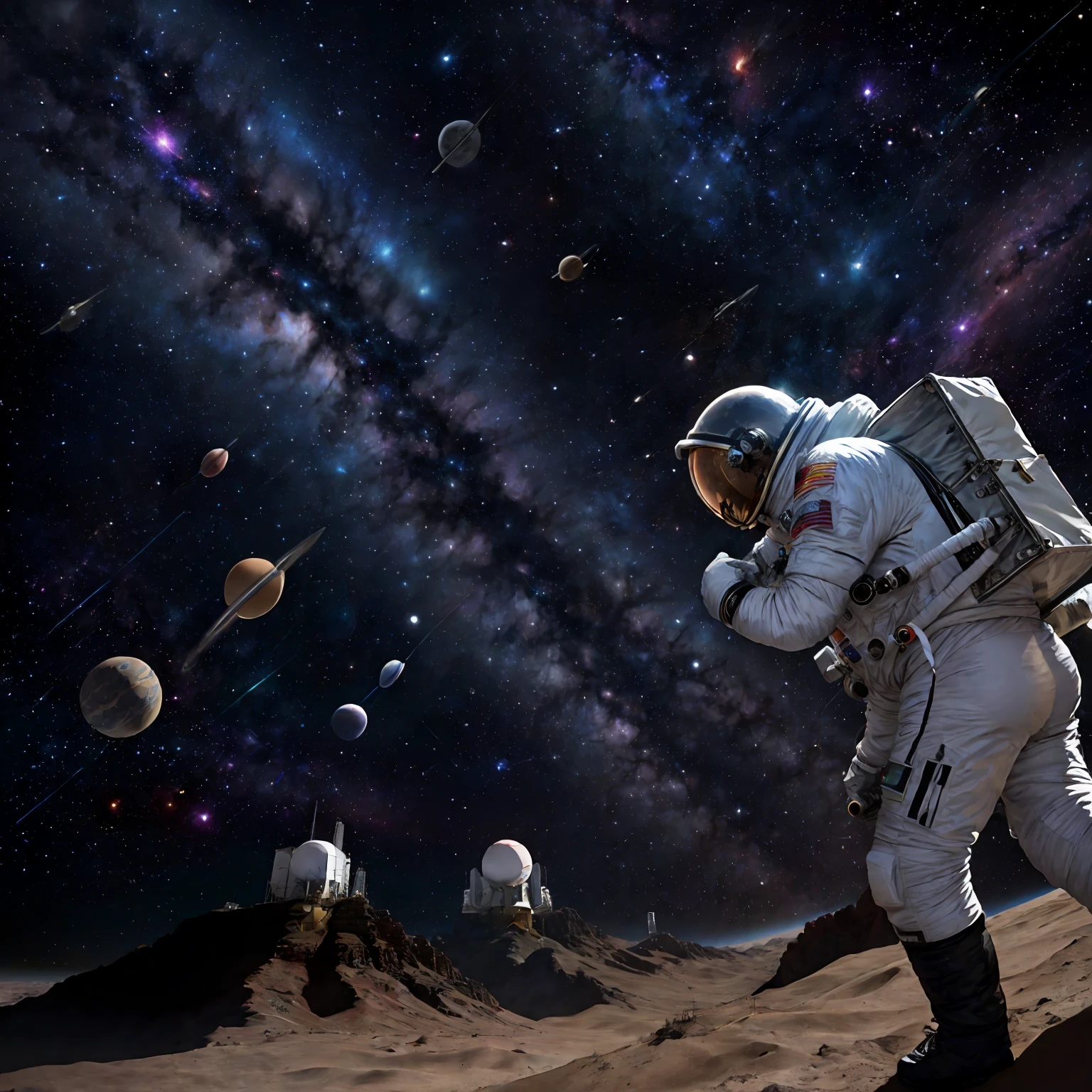Homen , outer space, tempo , metamorfose.