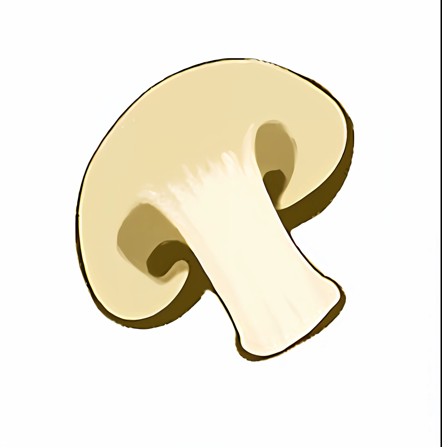 There is a mushroom that is cut in half and ready to eat, mushroom, made of mushrooms, mycologist, mushrooms grow from the body, mushroom cap, eating a mushroom, magic mushrooms, Mushrooms, giant mushroom, cut, shaded, Cogumelos, mushrooms style and macro style, dark mushroom, amanita, fungus, an illustration of, mycology, cogumelo trippy