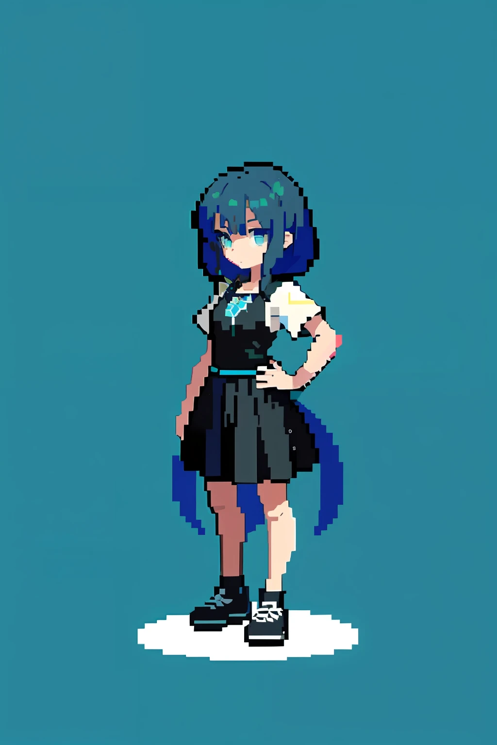 (masterpiece, top quality, best quality), pixel,pixel art,1girl,full body,