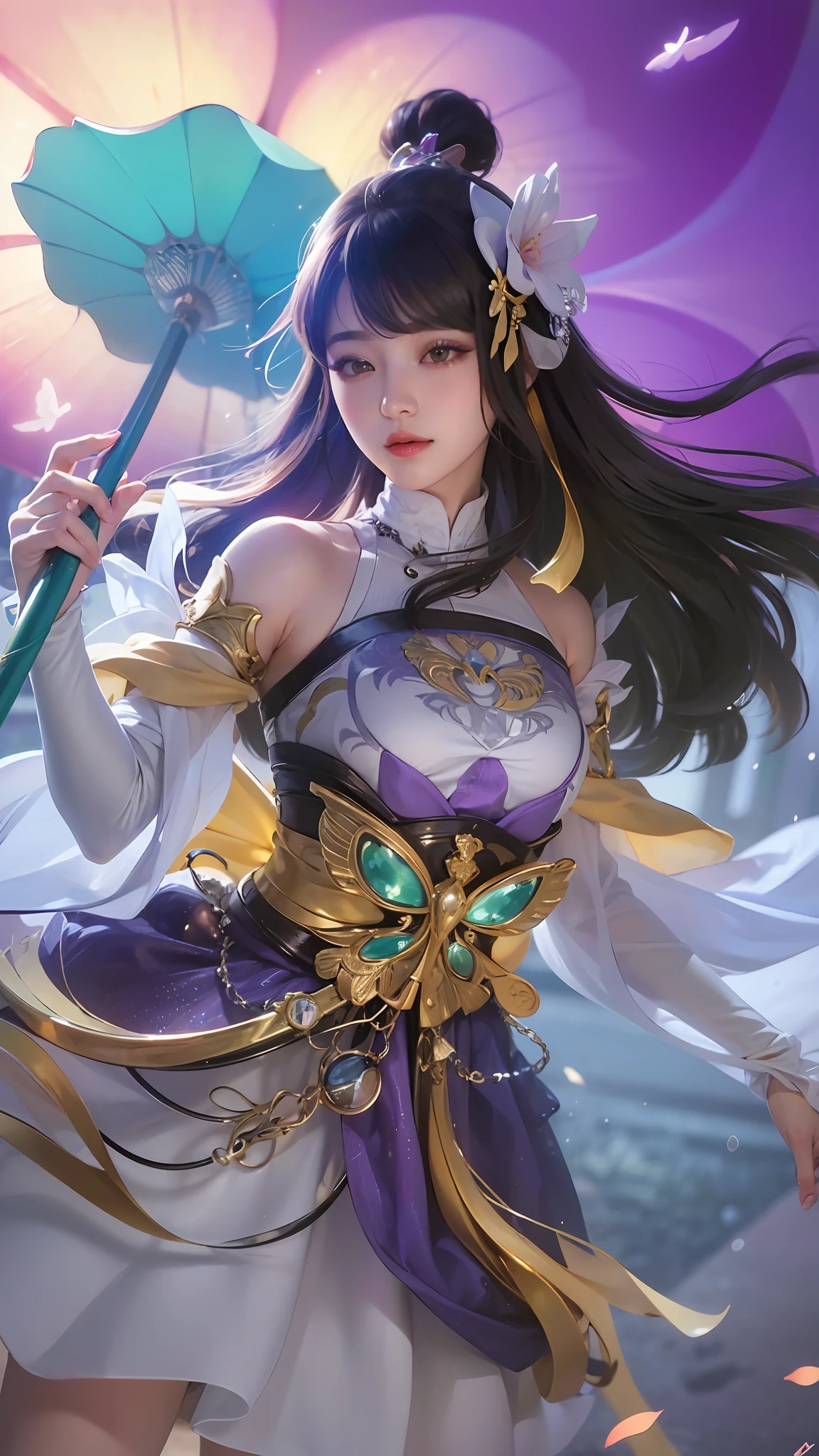 (8k, RAW photo, photorealistic:1.25) ,( lipgloss, eyelashes, gloss-face, glossy skin, best quality, ultra highres, depth of field, chromatic aberration, caustics, Broad lighting, natural shading,Kpop idol) looking at viewer with a serene and goddess-like happiness,