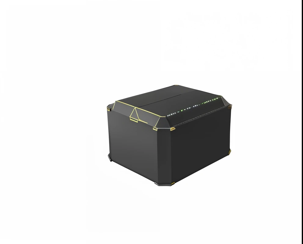 Sci-fi ammunition box,There are line decorations