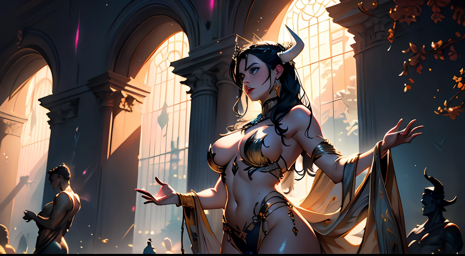 (tmasterpiece: 1.2), beste-Qualit, (illustartion: 1.2), (ultradetailed), eyes focus, (Masterfully crafted Glow, Pink glare lens), (Cinematic background), hyper-detailing, (delicate detailed), (intricate detials), In the air, Octane rendering, HDR, (hyper-detalied: 1.15), (soft light: 1.2), a 1girl, handsome girl, ultra detail eyes, Mature, fat, fat, Rainbow drops for drawing, Teardrop-shaped paint, The woman, Made of paint, entirely paint, Jumps, splatter, En plein air, (bioluminescent hair: 1.1), (gloweyes), ((makeup)),(Cinematic masterpiece), furious, powerfull, splashes of colour, absolutely eye-catching, (Cinematic headlight), Light, coming from above, Growing shadows, ((Caustic)), dinamic angle, beautifully detailed glow, Ambient shading, Ambient light, ray-traced reflections, (better lighting, extremely delicate and beautiful), ((cinematiclight)), (soft: 2), (Nephilim: 1.2), (Halo), horns demon, (1 angel wing), 1 Demon Wing, wings on the back, Half-demon, Demon ears, black wings, Raven Wings, (Falling crow feathers), black hair, gray eyes, (red glowing hair), (Radiant aura),
(tmasterpiece: 1.2), beste-Qualit, (illustartion: 1.2), (ultradetailed), eyes focus, (Masterfully crafted Glow, Pink glare lens), (Cinematic background), hyper-detailing, (delicate detailed), (intricate detials), In the air, Octane rendering, HDR, (hyper-detalied: 1.15), (soft light: 1.2), a 1girl, handsome girl, ultra detail eyes, Mature, fat, fat, Rainbow drops for drawing, Teardrop-shaped paint, The woman, Made of paint, entirely paint, Jumps, splatter, En plein air, (bioluminescent hair: 1.1), (gloweyes), ((makeup)),(Cinematic masterpiece), furious, powerfull, splashes of colour, absolutely eye-catching, (Cinematic headlight),